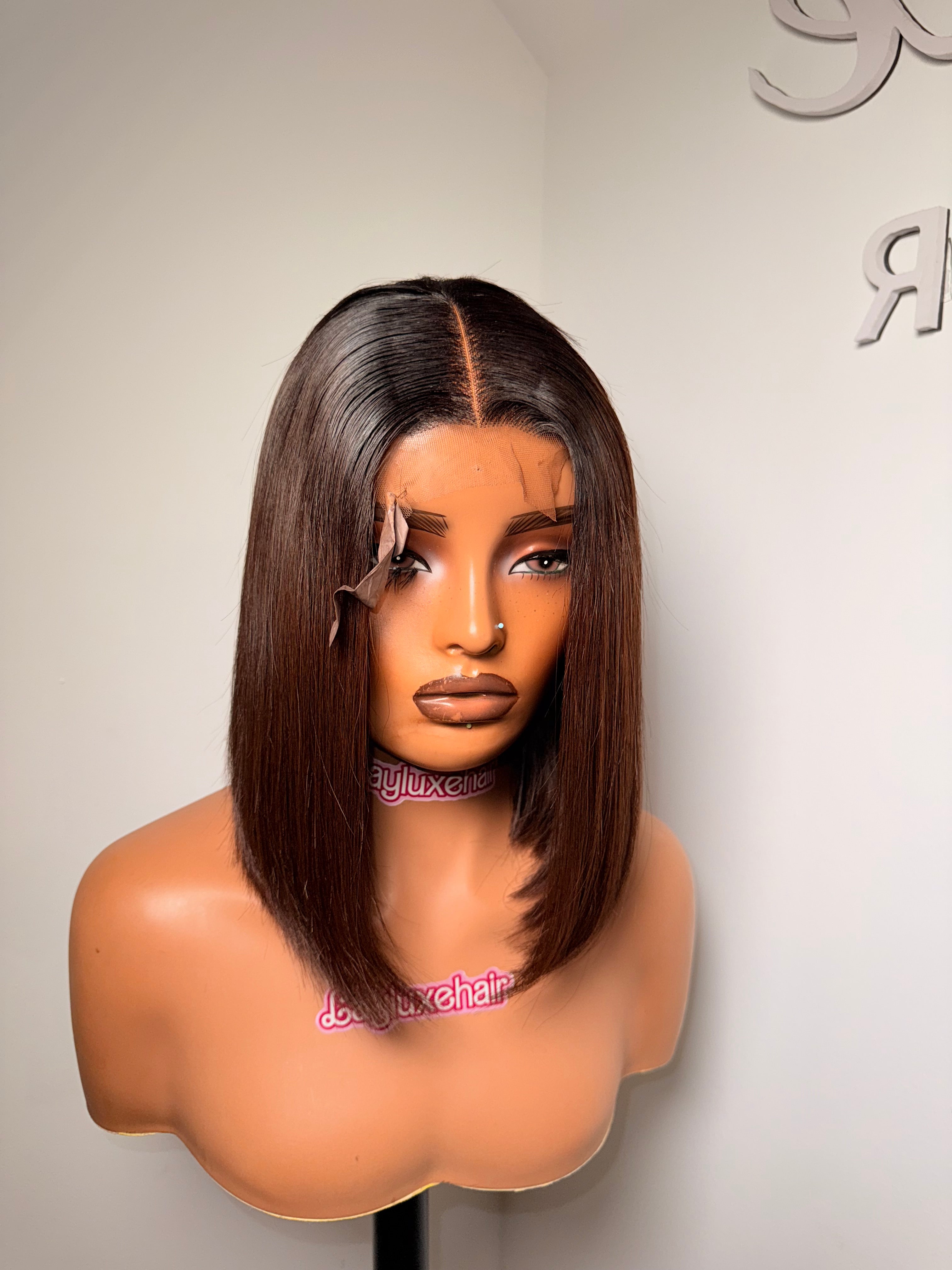 10” 2x4 chocolate dark root bonestraight 200g