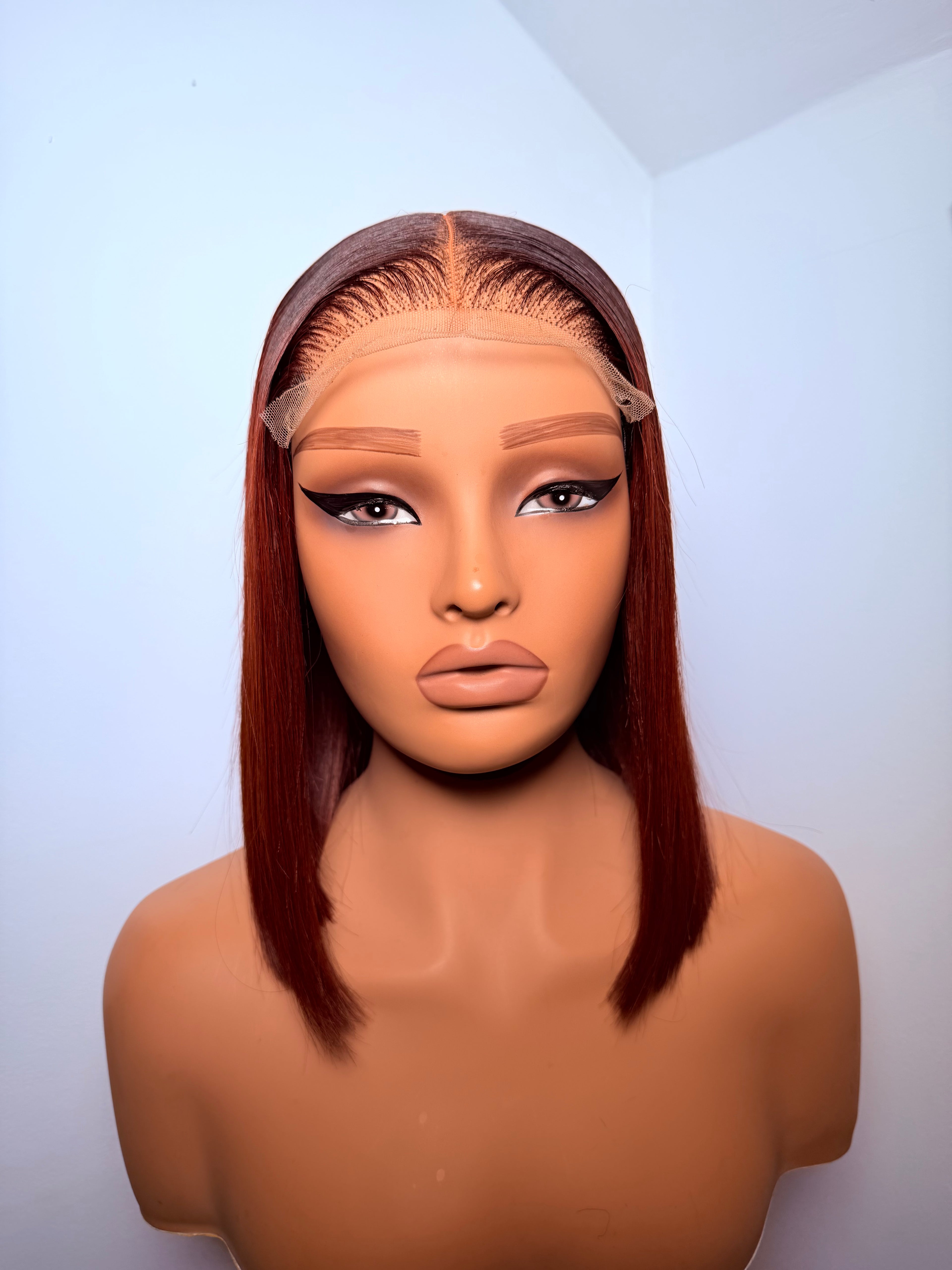10” 5x5 dark burgundy bonestraight (pre order )