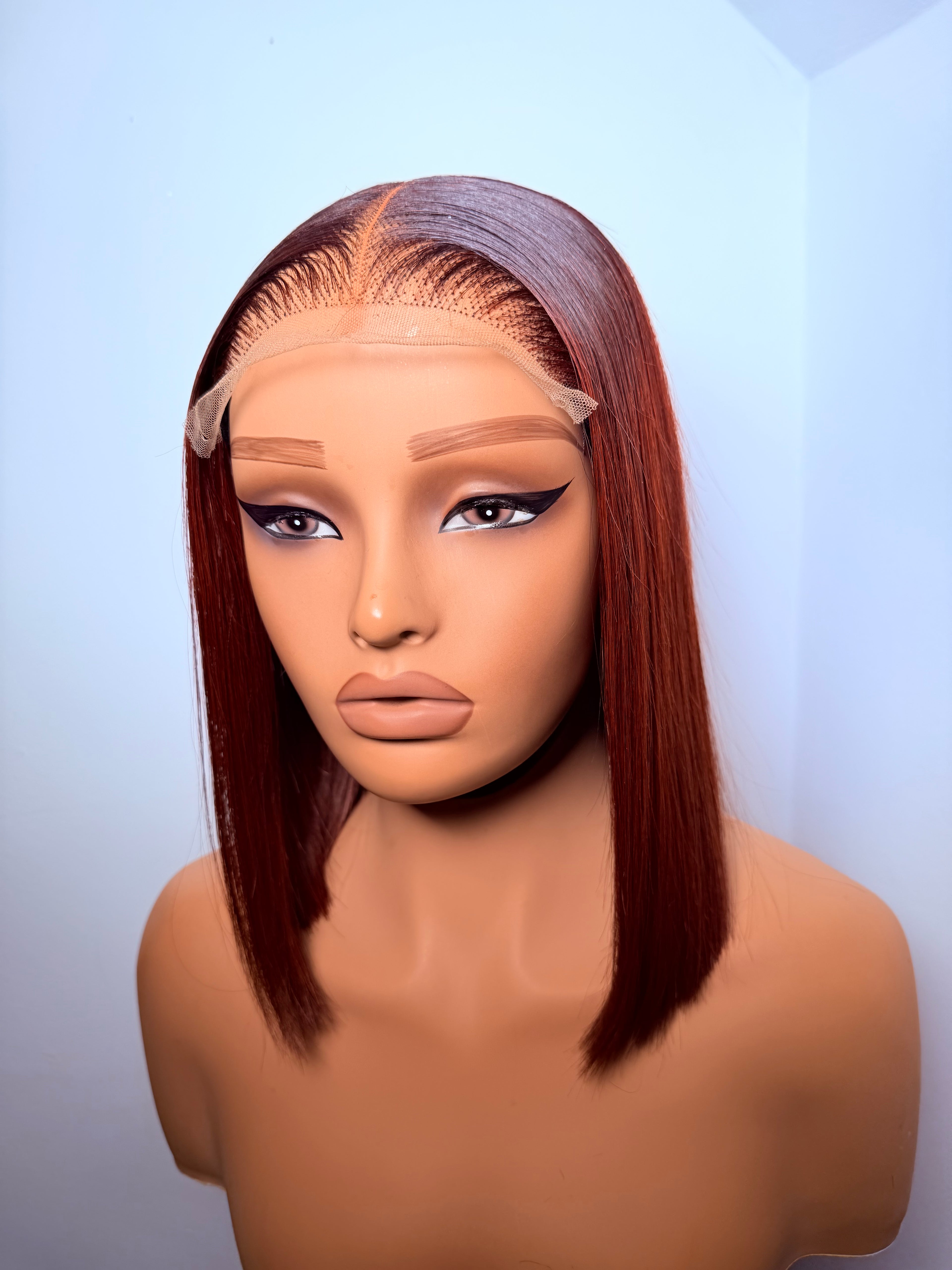 10” 5x5 dark burgundy bonestraight (pre order )