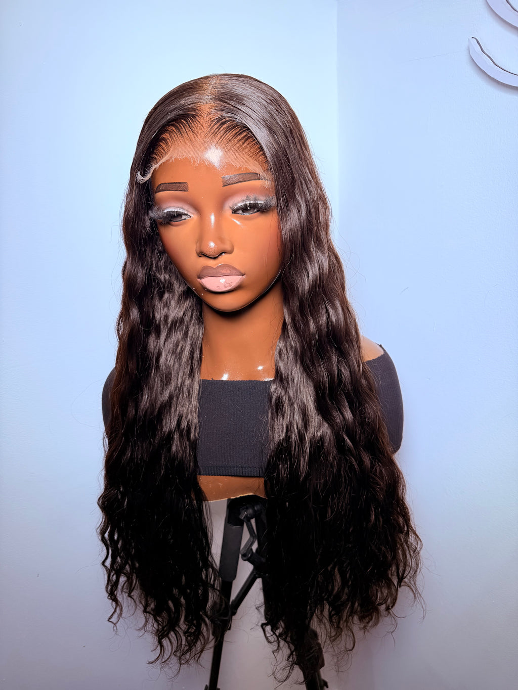 26” 5x5 HD lace front wavy -200g