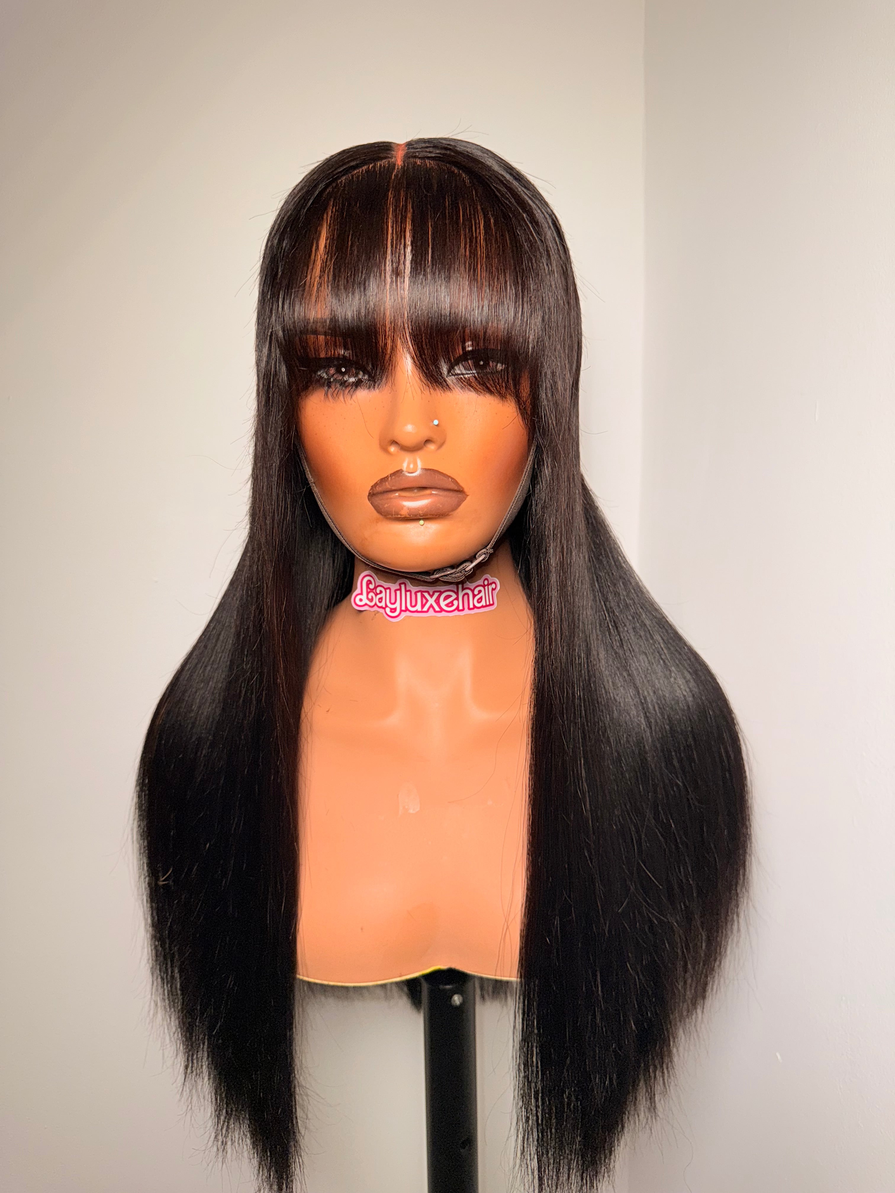 24” fringe straight