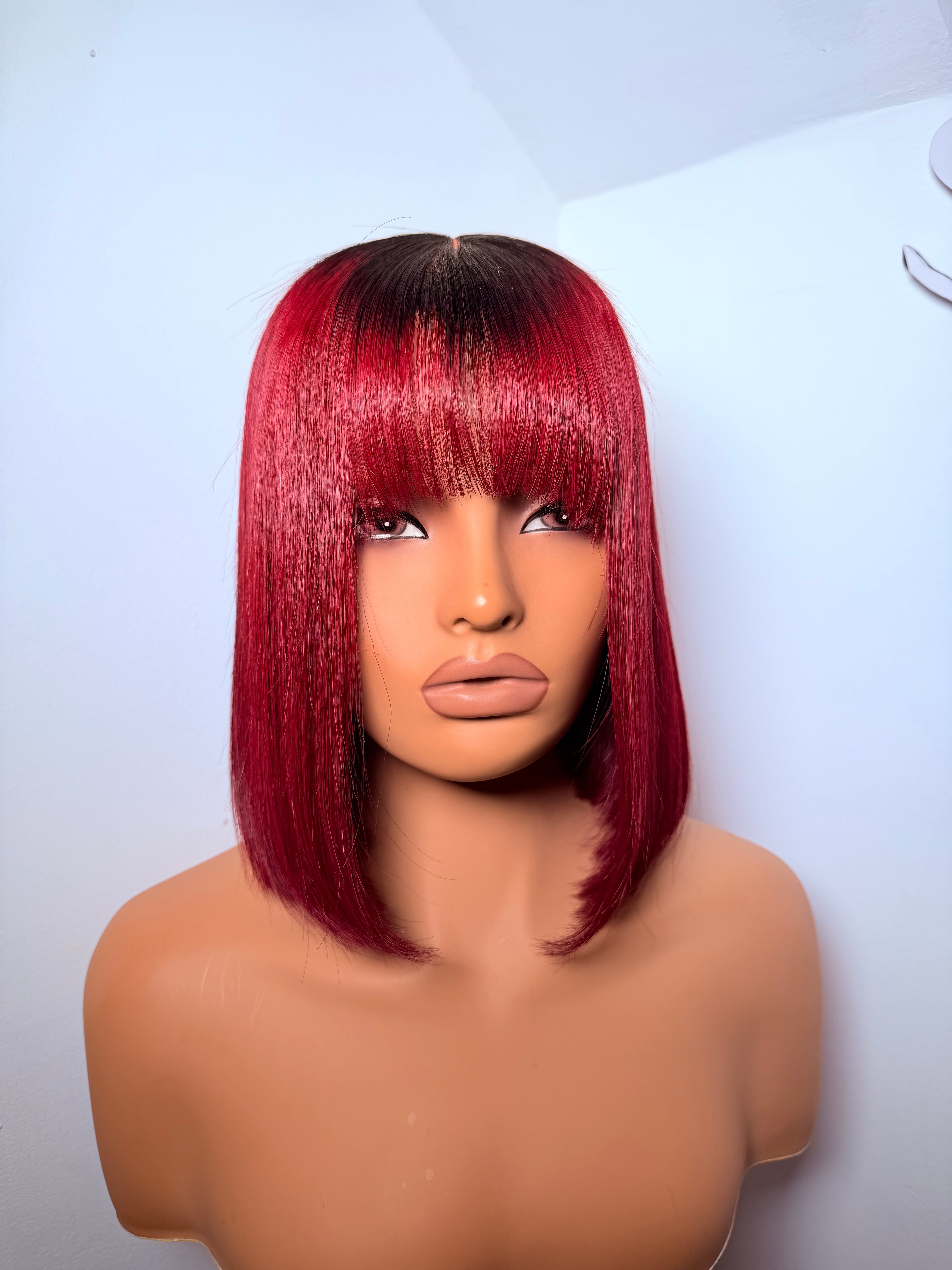 Sales- 10” 2x4 dark root burgundy viet bonestraight