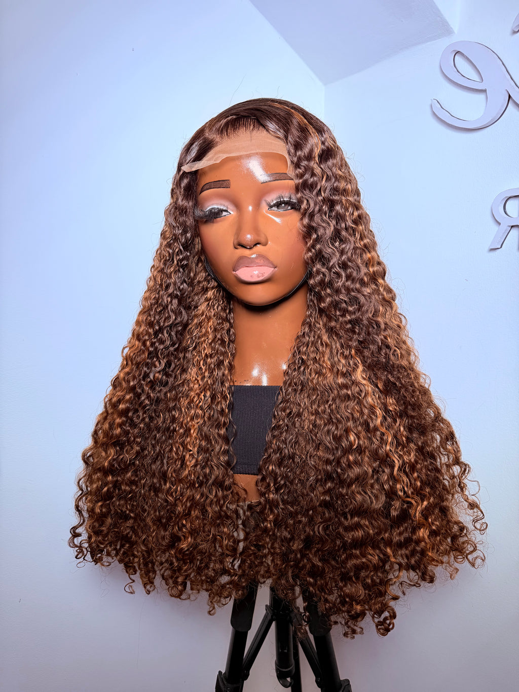 New collection- 24” 5x5 Swiss lace half cast piano curls 300g