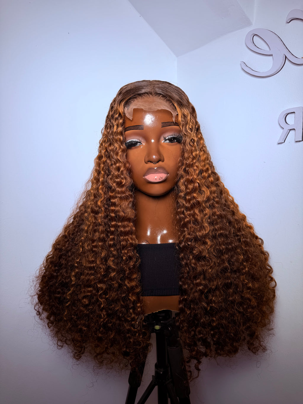 24” 4x4 lace front highlight luxe pixie curls 200grams