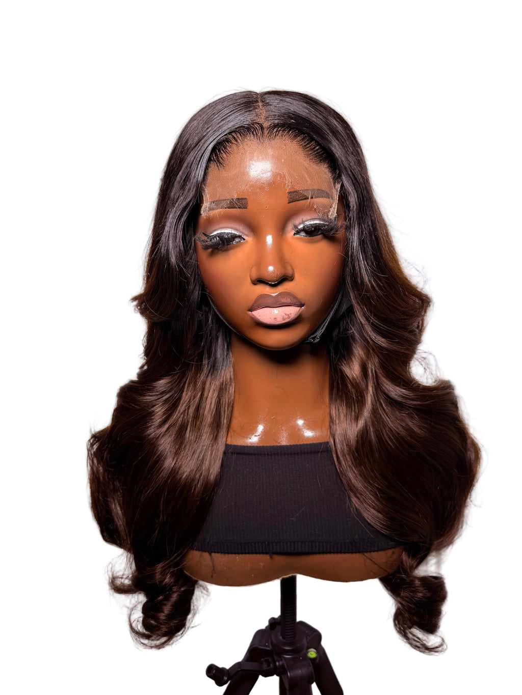 26” 5x5 HD Virgin Vietnam ombre wavy with a Customised hairline