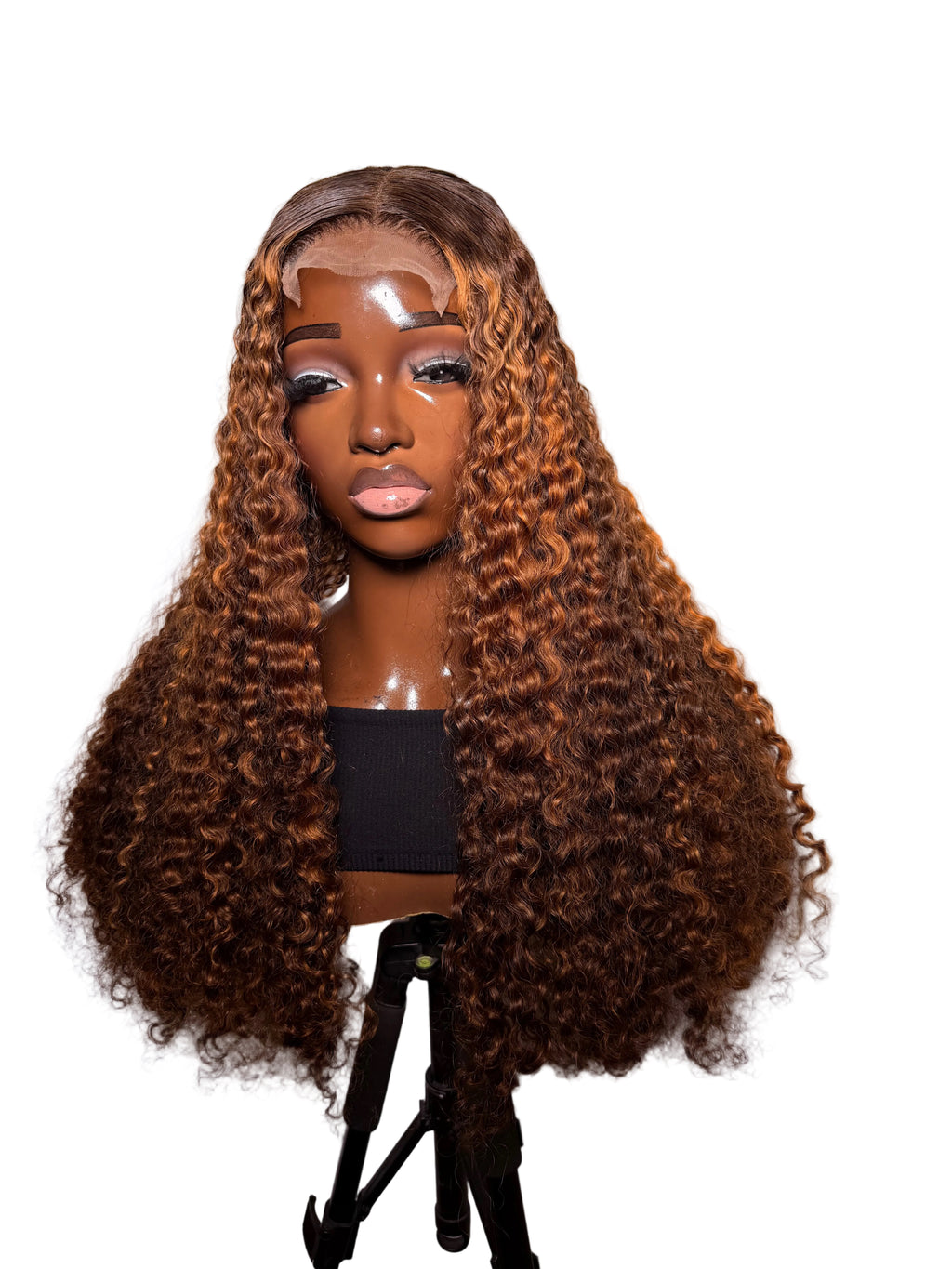 24” 4x4 lace front highlight luxe pixie curls 200grams