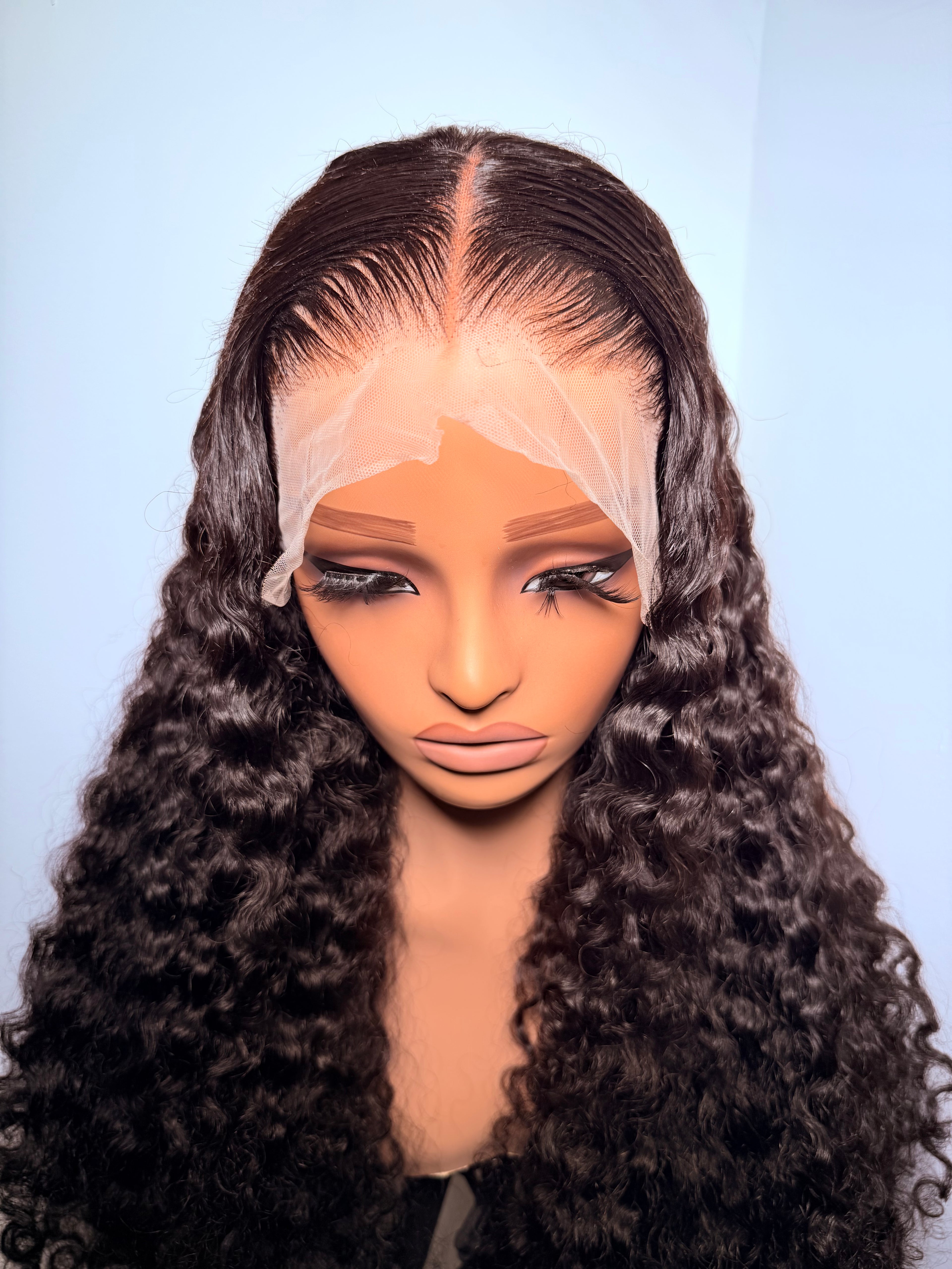 26” 13x4 lace front Jerry curls. Pre-bleached and pre styled ( pre order)