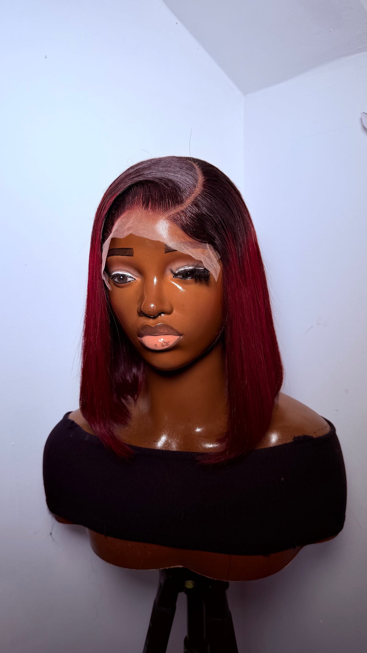 10” 5x5 burgundy Viet bonestraight 200 density
