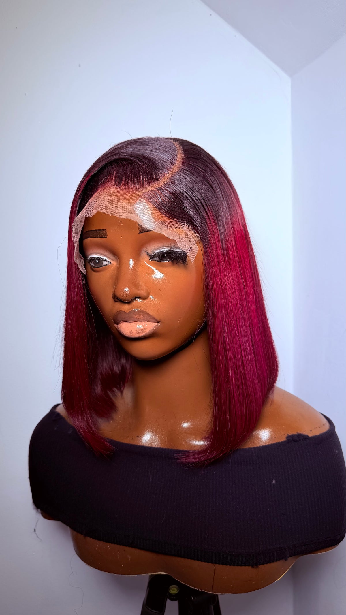 10” 5x5 burgundy Viet bonestraight 200 density