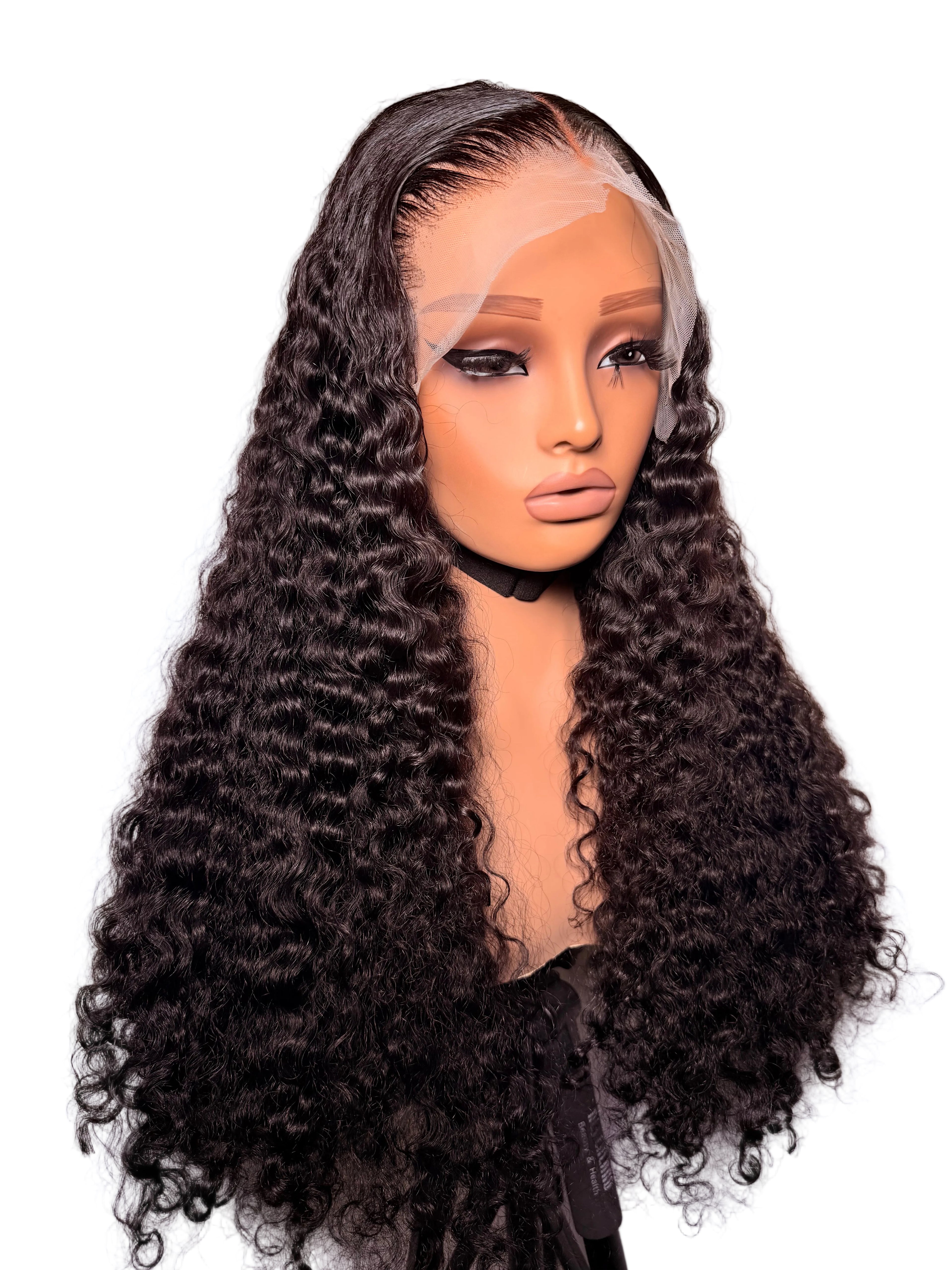 26” 13x4 lace front Jerry curls. Pre-bleached and pre styled ( pre order)