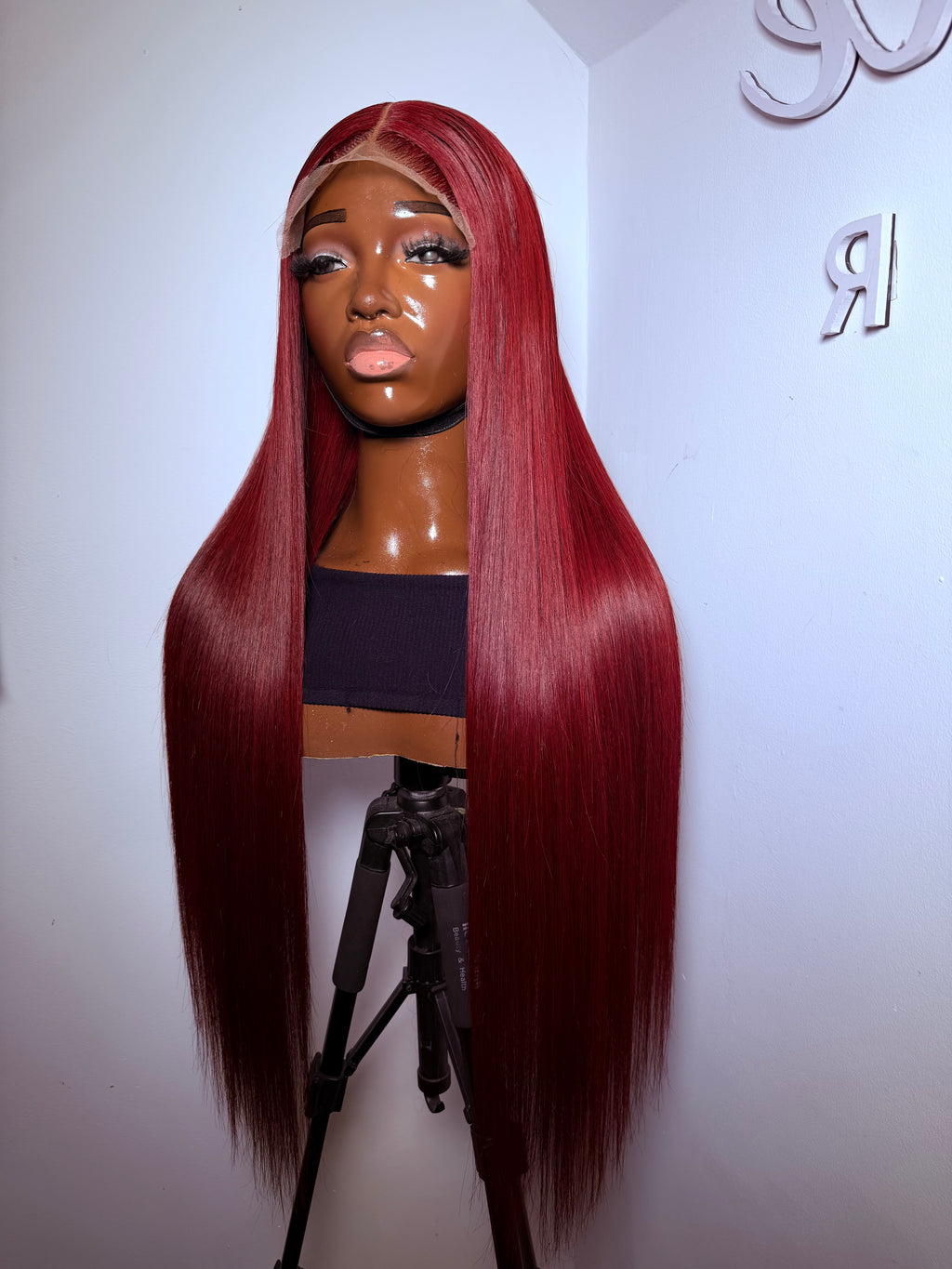 SALES- 28” 5x5 burgundy Vietnamese bonestraight 320g