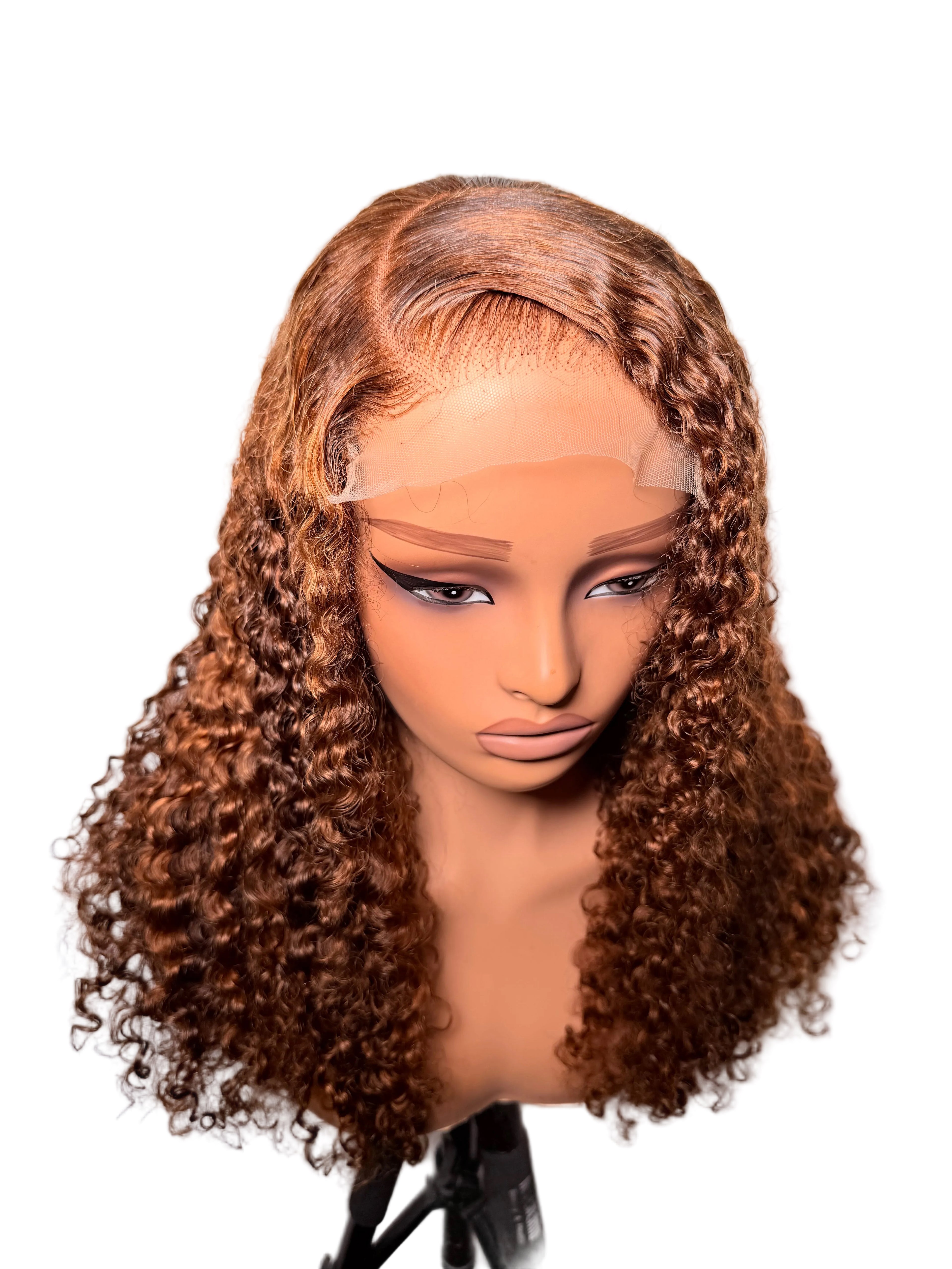 22” 5x5 lace front mixed color brown & gold
