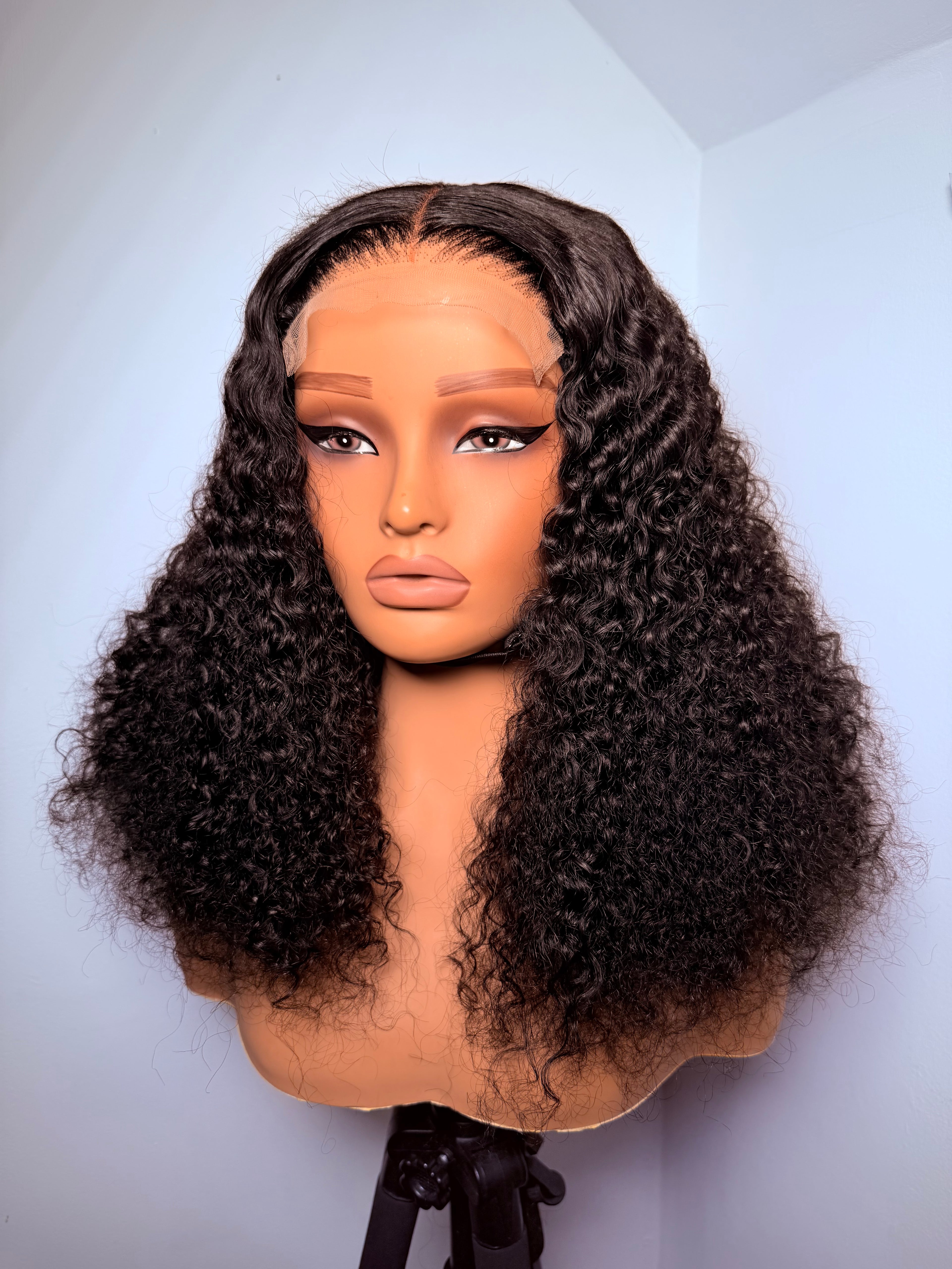 20” 5x5 brushed out pixie curls - 250 density