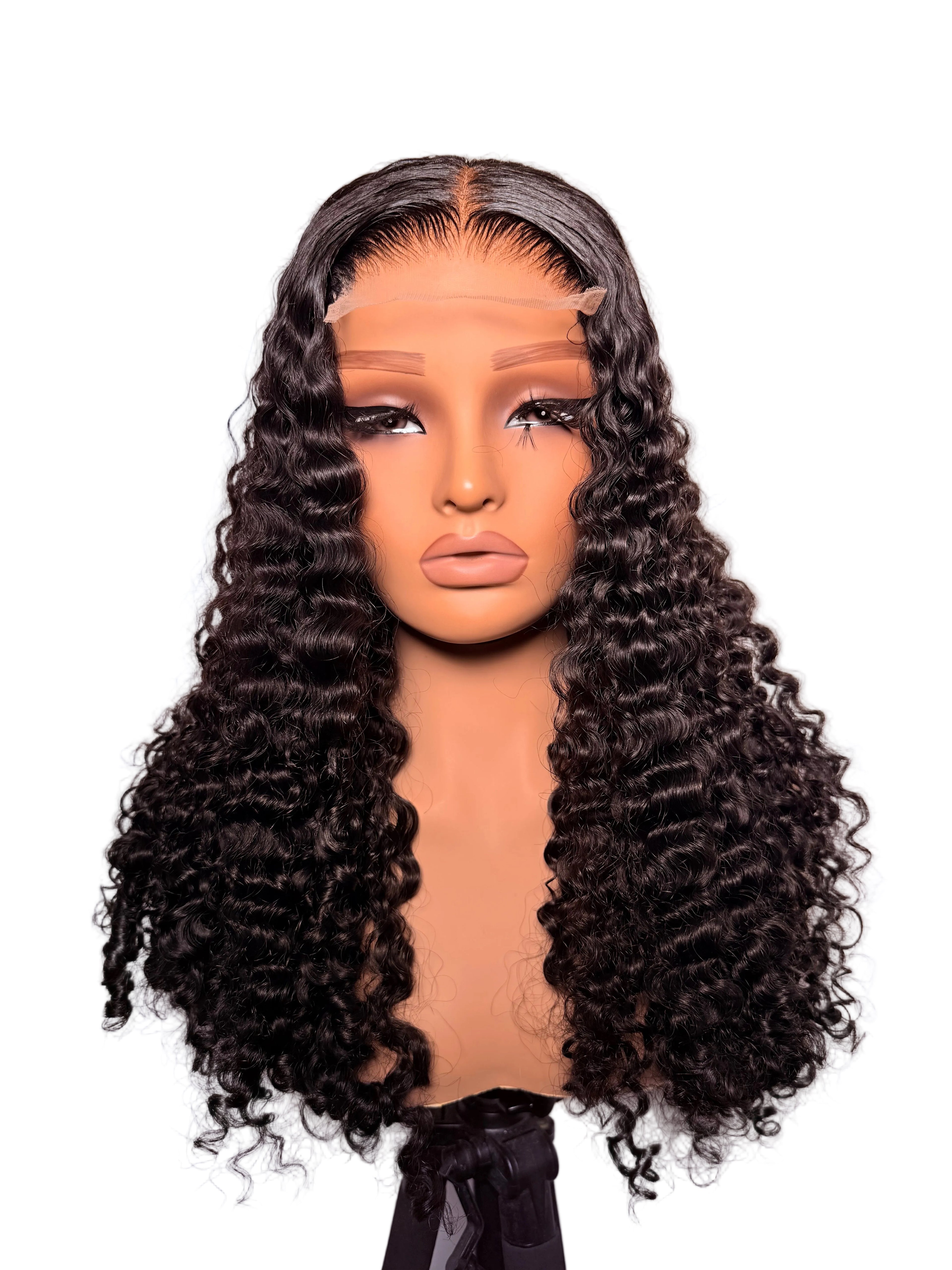 20” 5x5 lace front luxury pixie curls. (Pre-bleached, pre-styled & pre-plucked) 200 grams