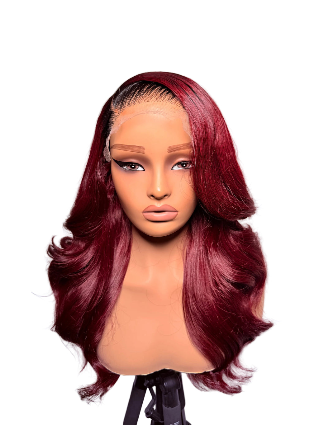 16” 6x6 dark root burgundy Vietnamese bounce -300g(pre order)