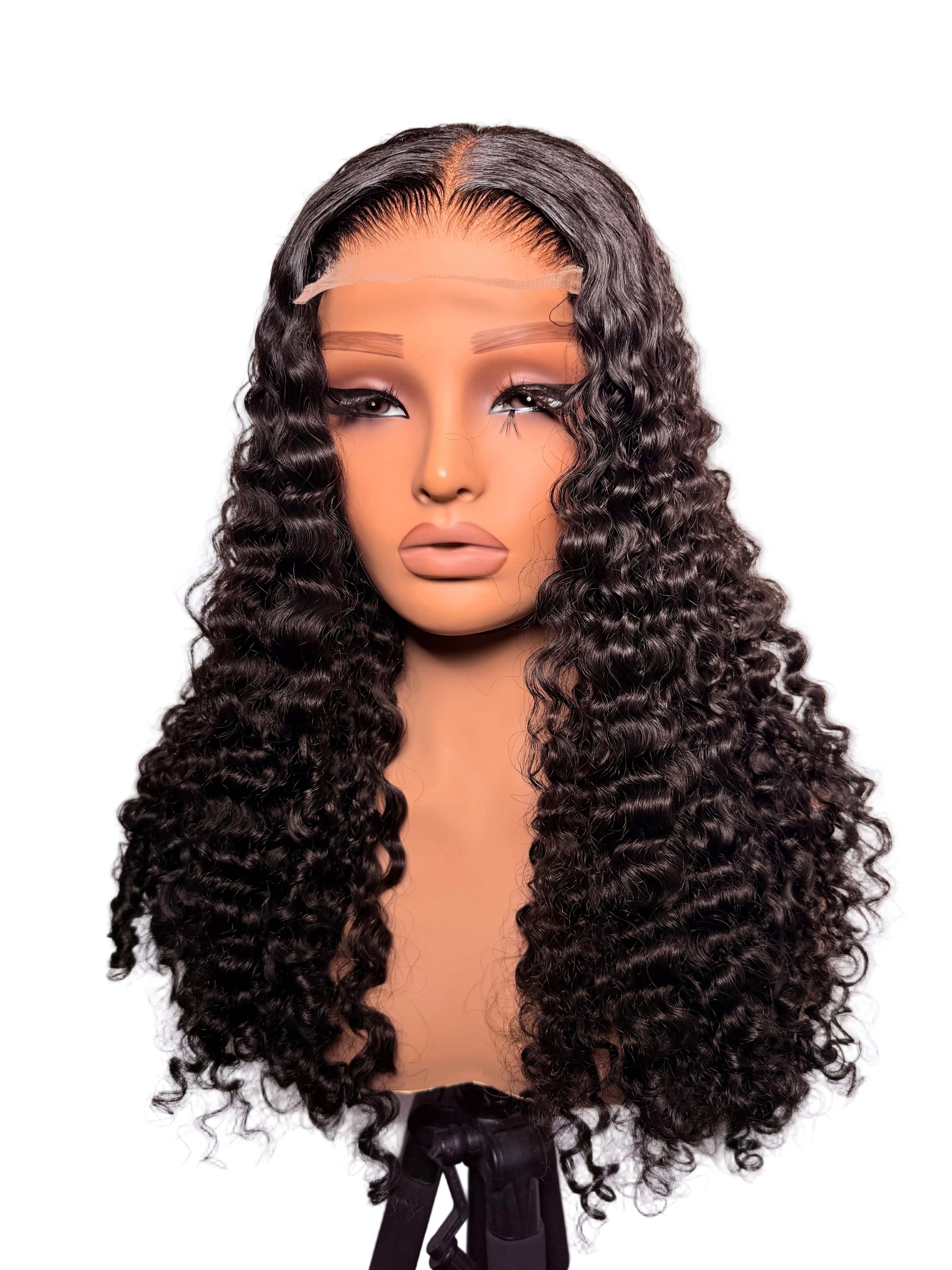 20” 5x5 lace front luxury pixie curls. (Pre-bleached, pre-styled & pre-plucked) 200 grams