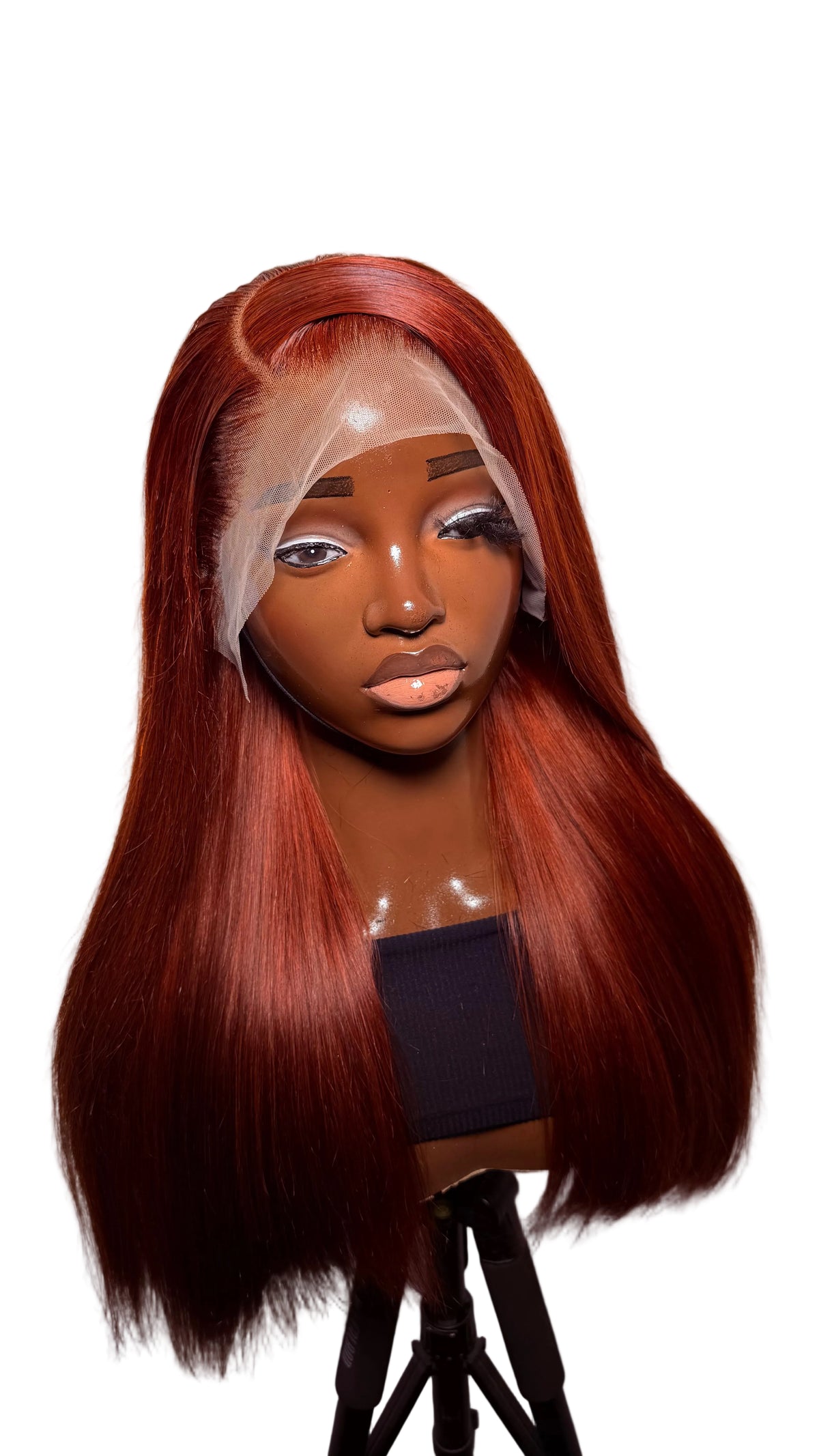 22” 13x4 Swiss lace carjun straight 250 density