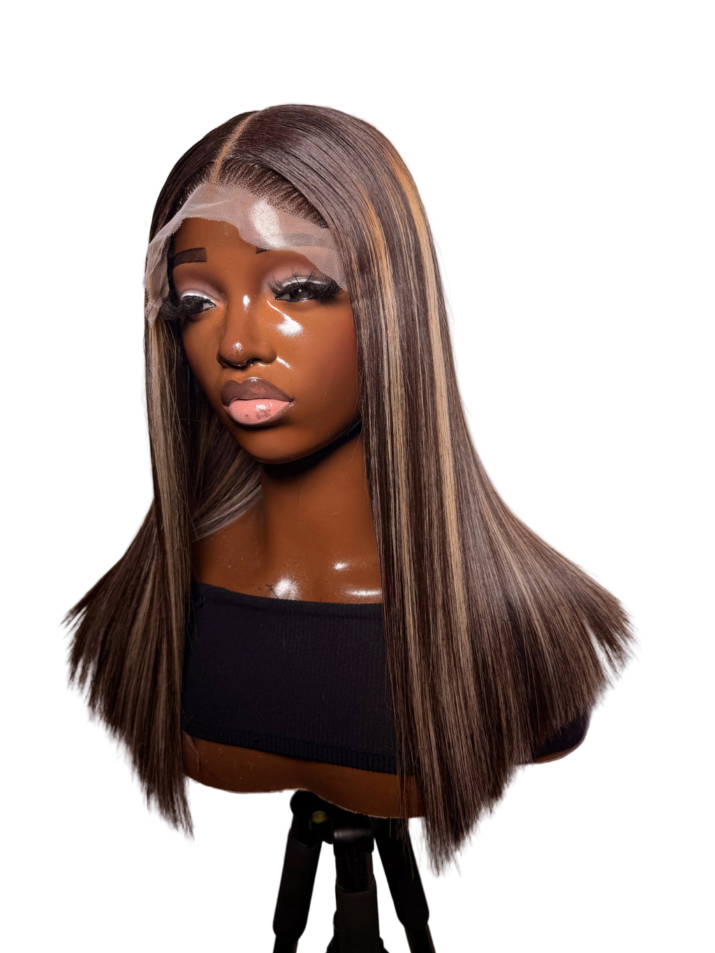 16” 5x5 blonde highlights Vietnamese bonestraight 200g