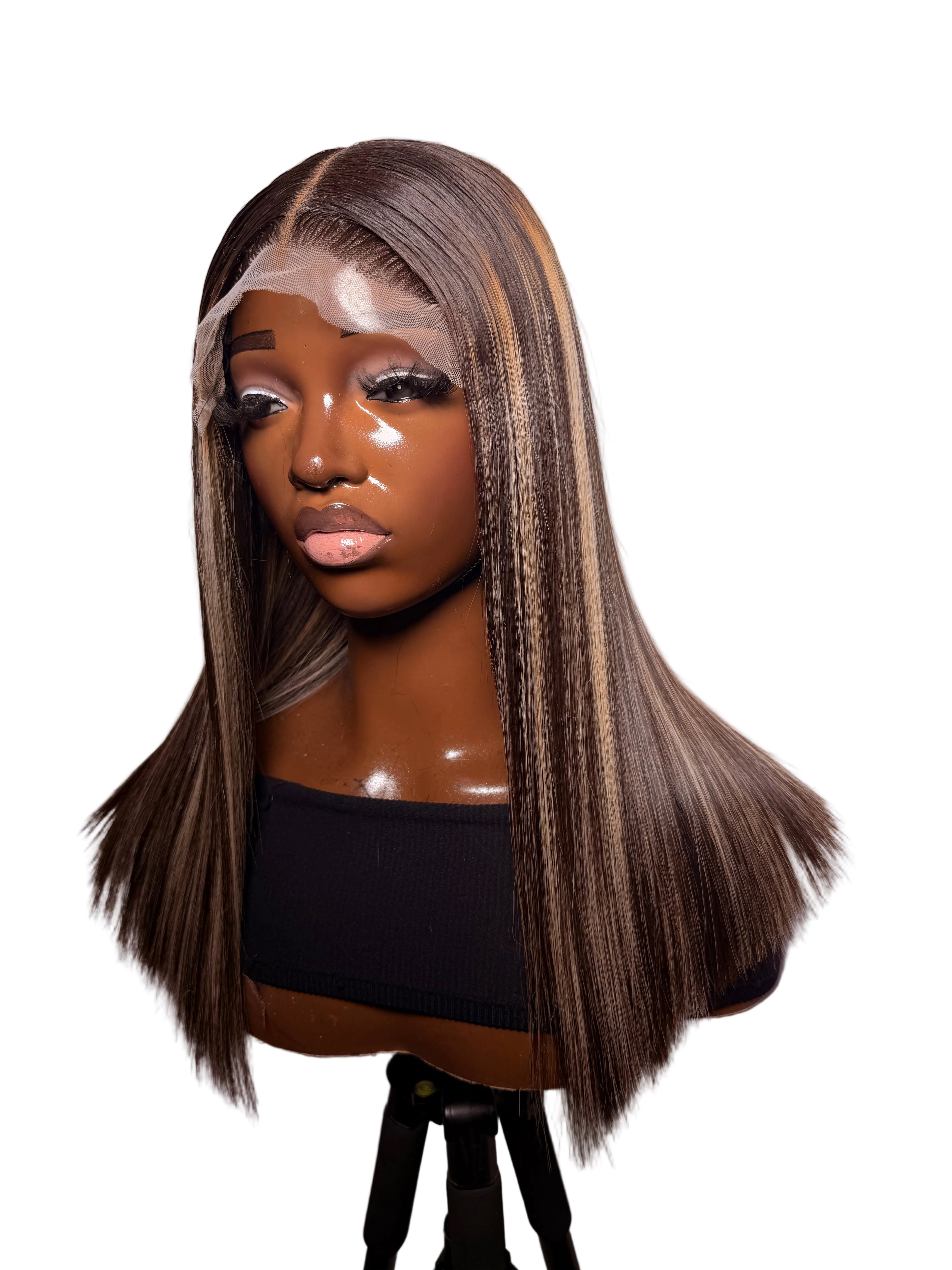 16” 5x5 blonde highlights Vietnamese bonestraight 200g