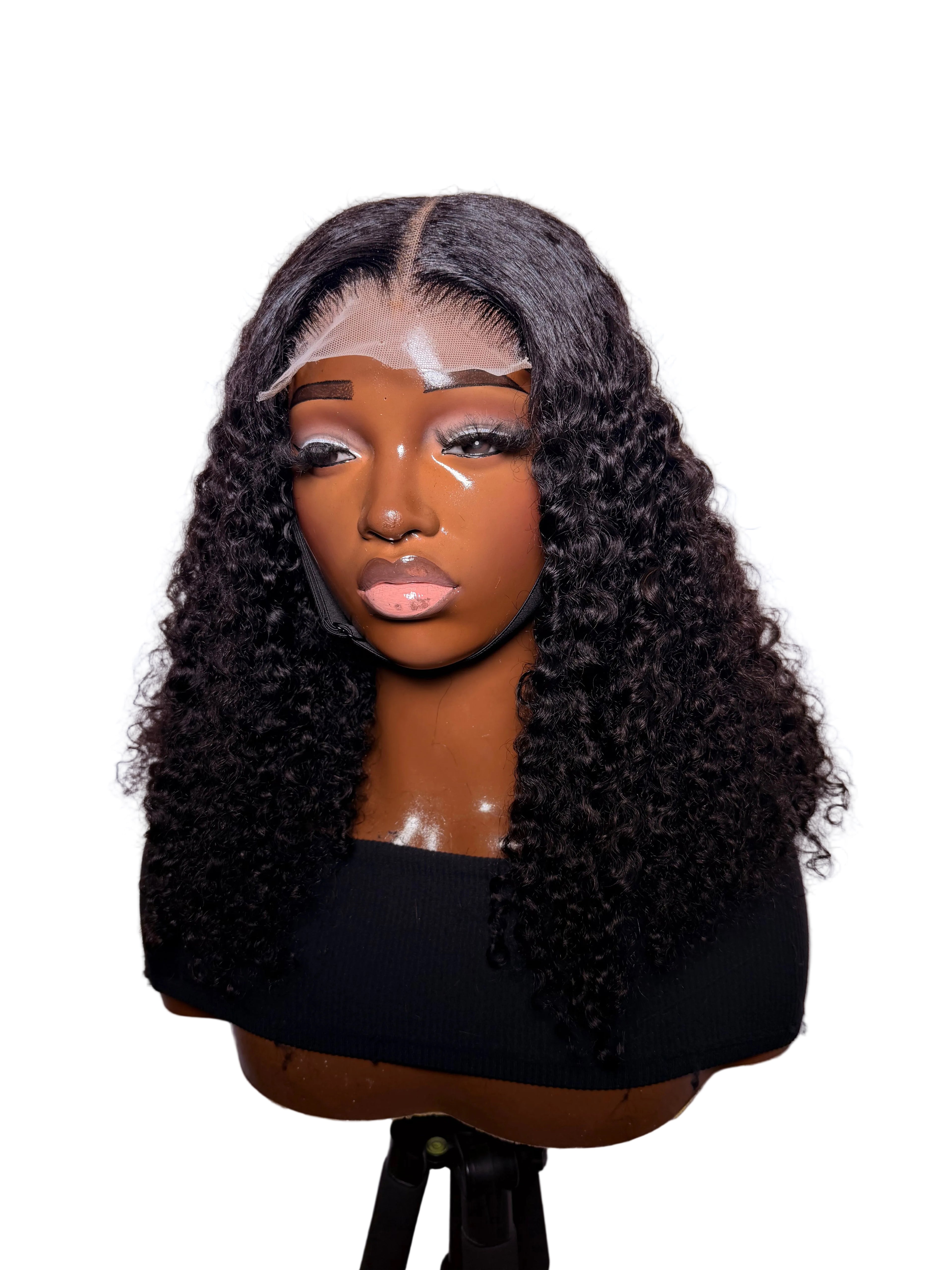 22” 5x5 double drawn curly