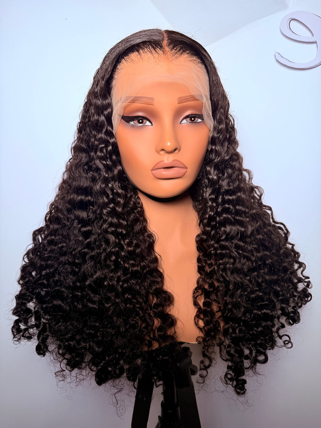 28” 13x4 Swiss lace pixie curls 300 density