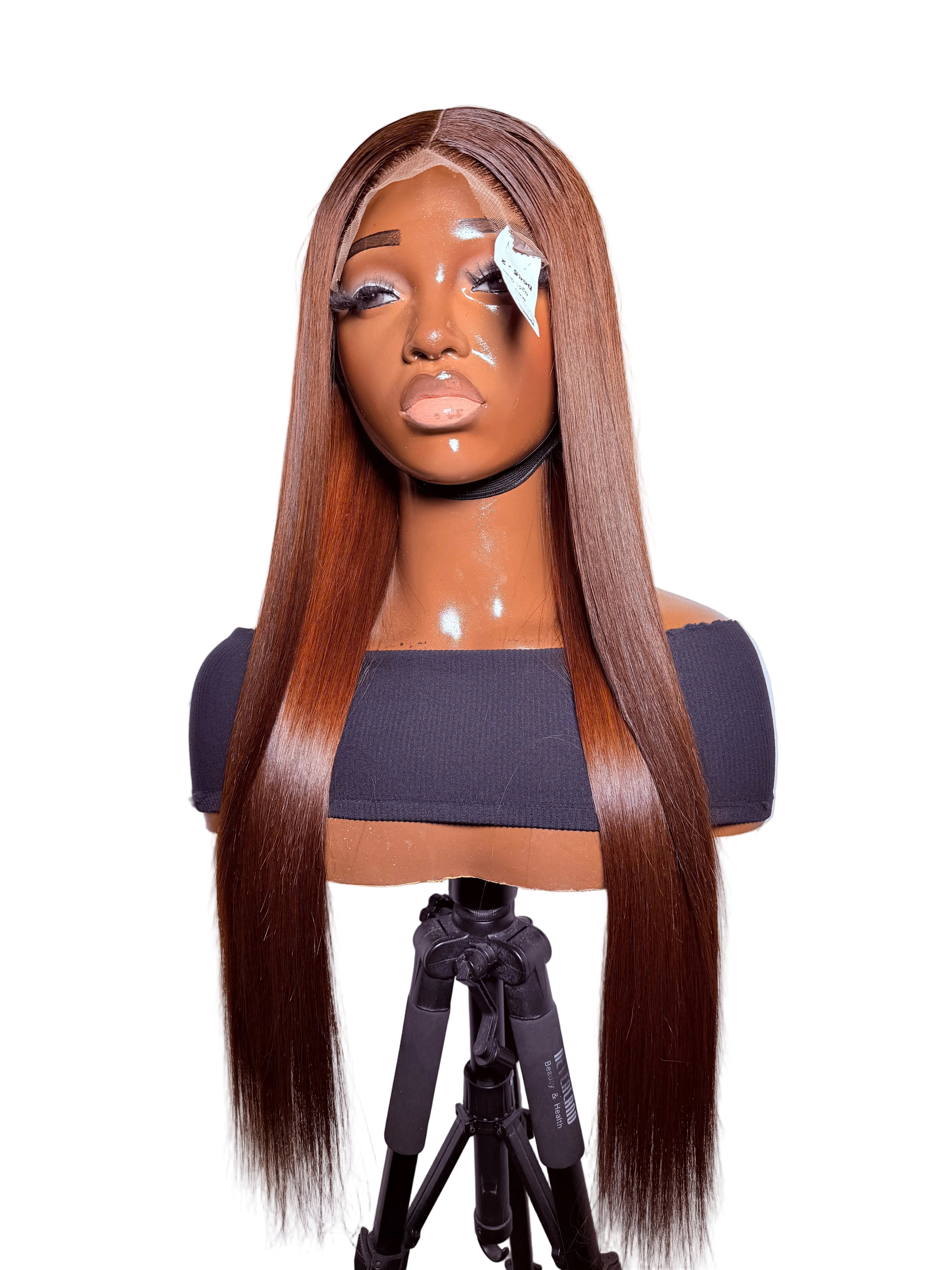 New collection - 22” 5x5 Swiss lace Vietnamese brown bonestraight 245g (pre -order)