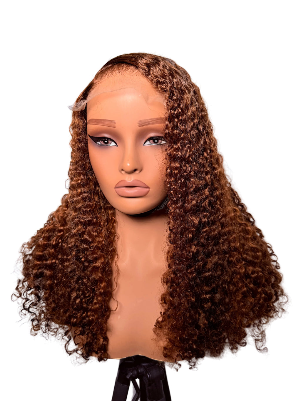 22” 5x5 lace front mixed color brown & gold