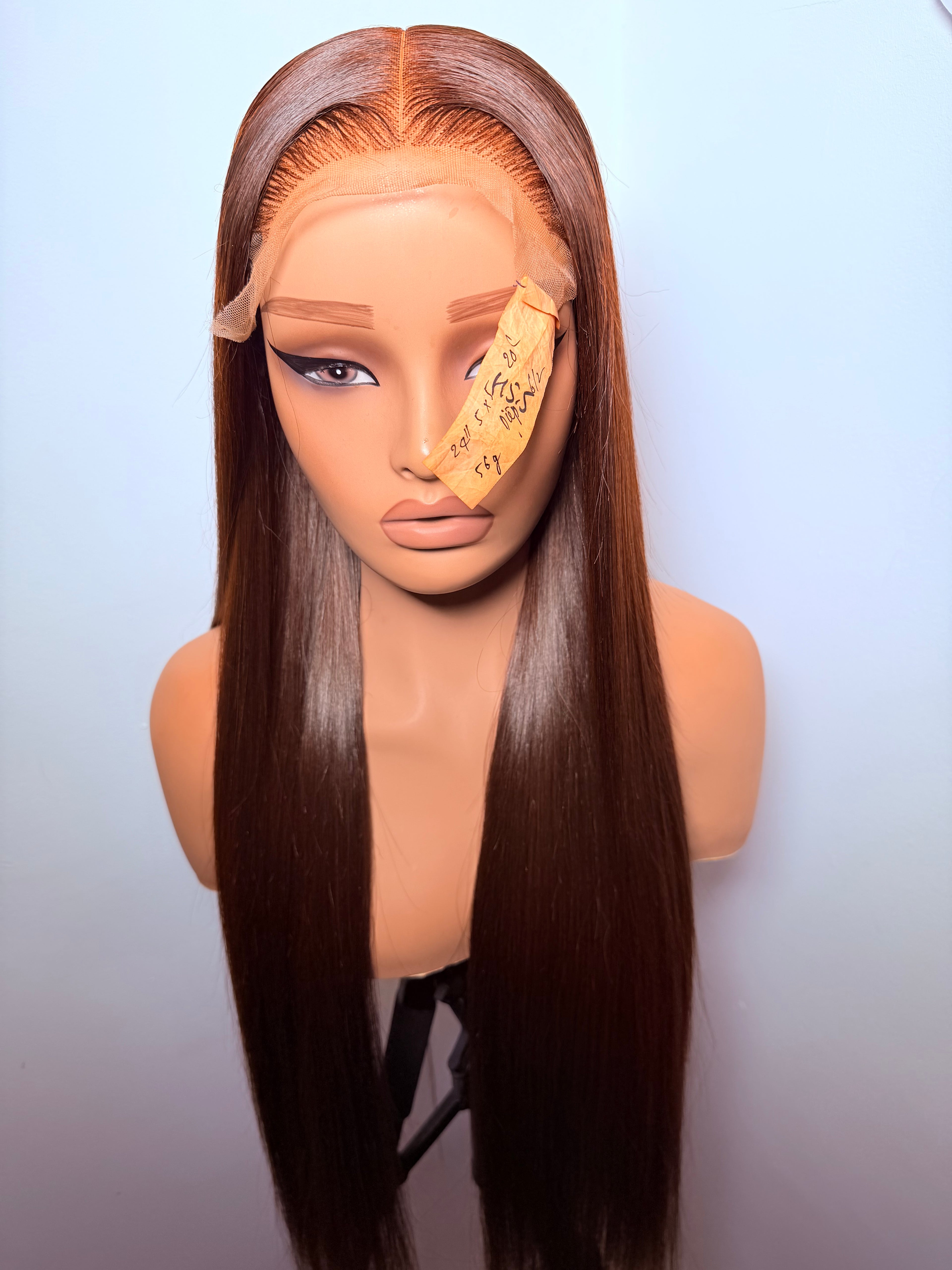 30” 5x5 copper brown bonestraight -300g (pre order)