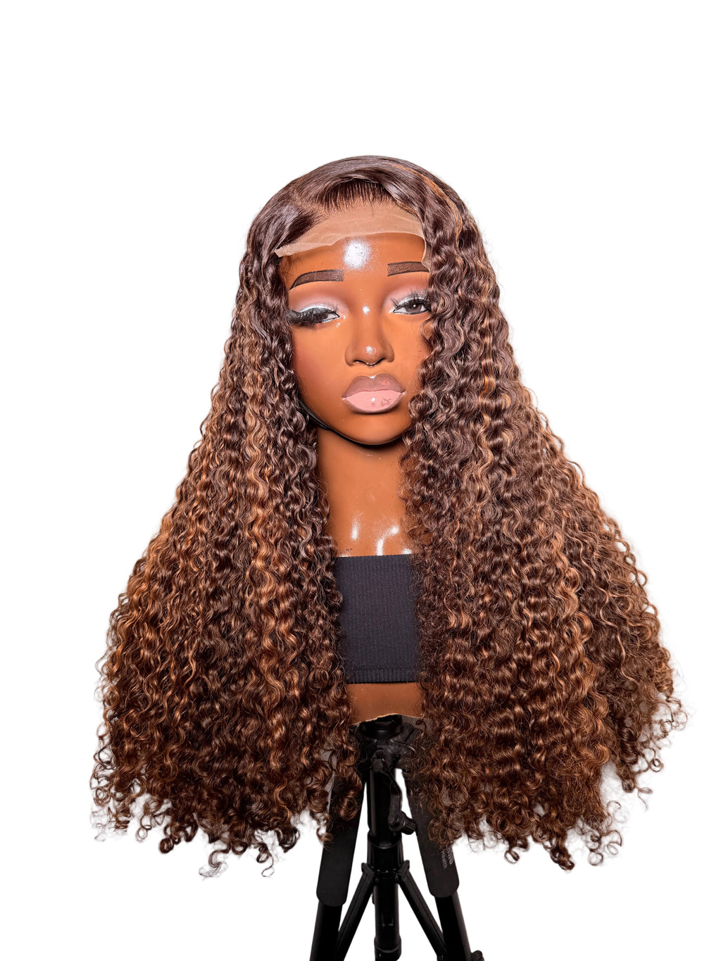 New collection- 24” 5x5 Swiss lace half cast piano curls 300g