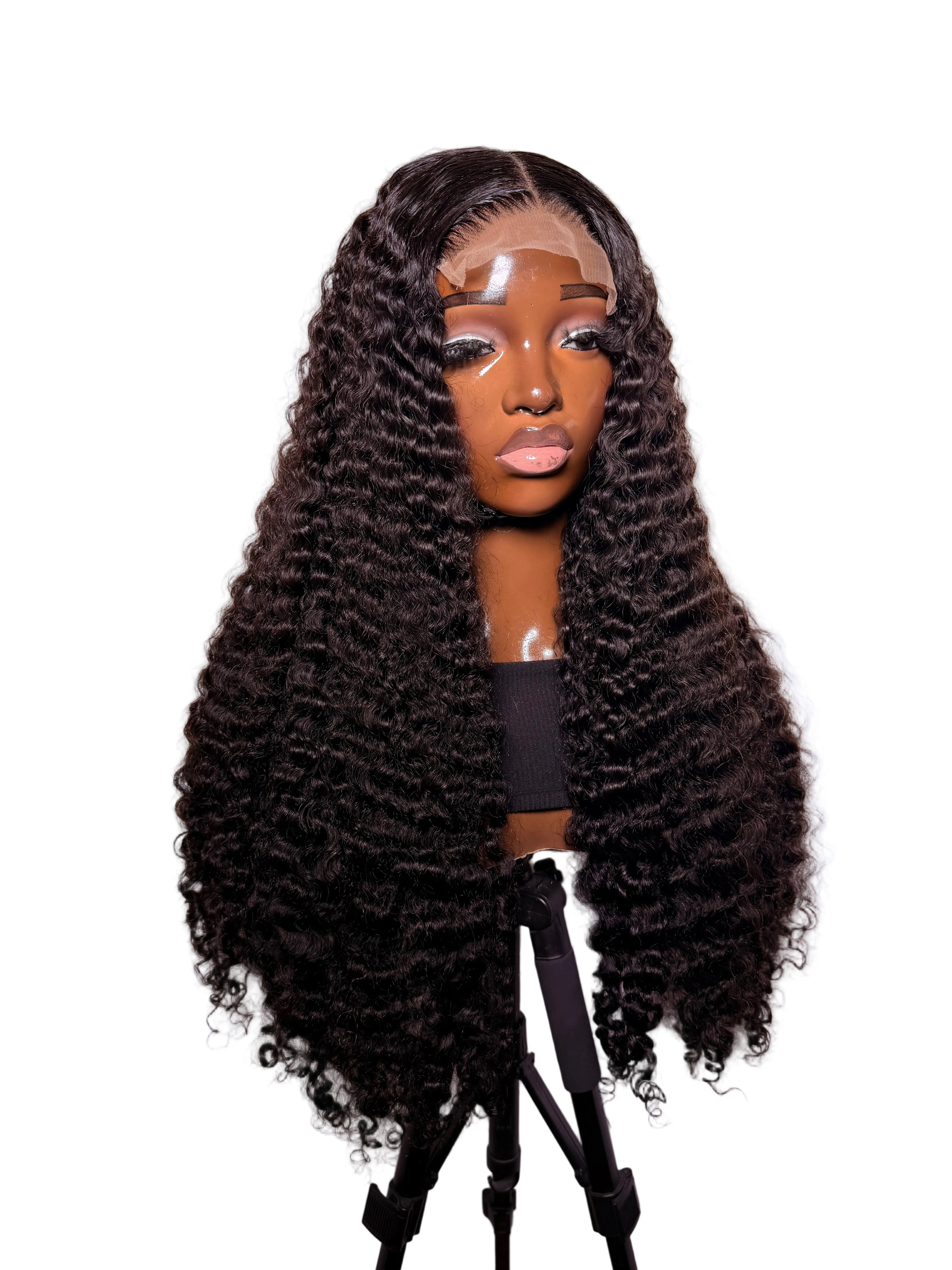 30” 5x5 Swiss lace pixie curls 300 density (pre-order)
