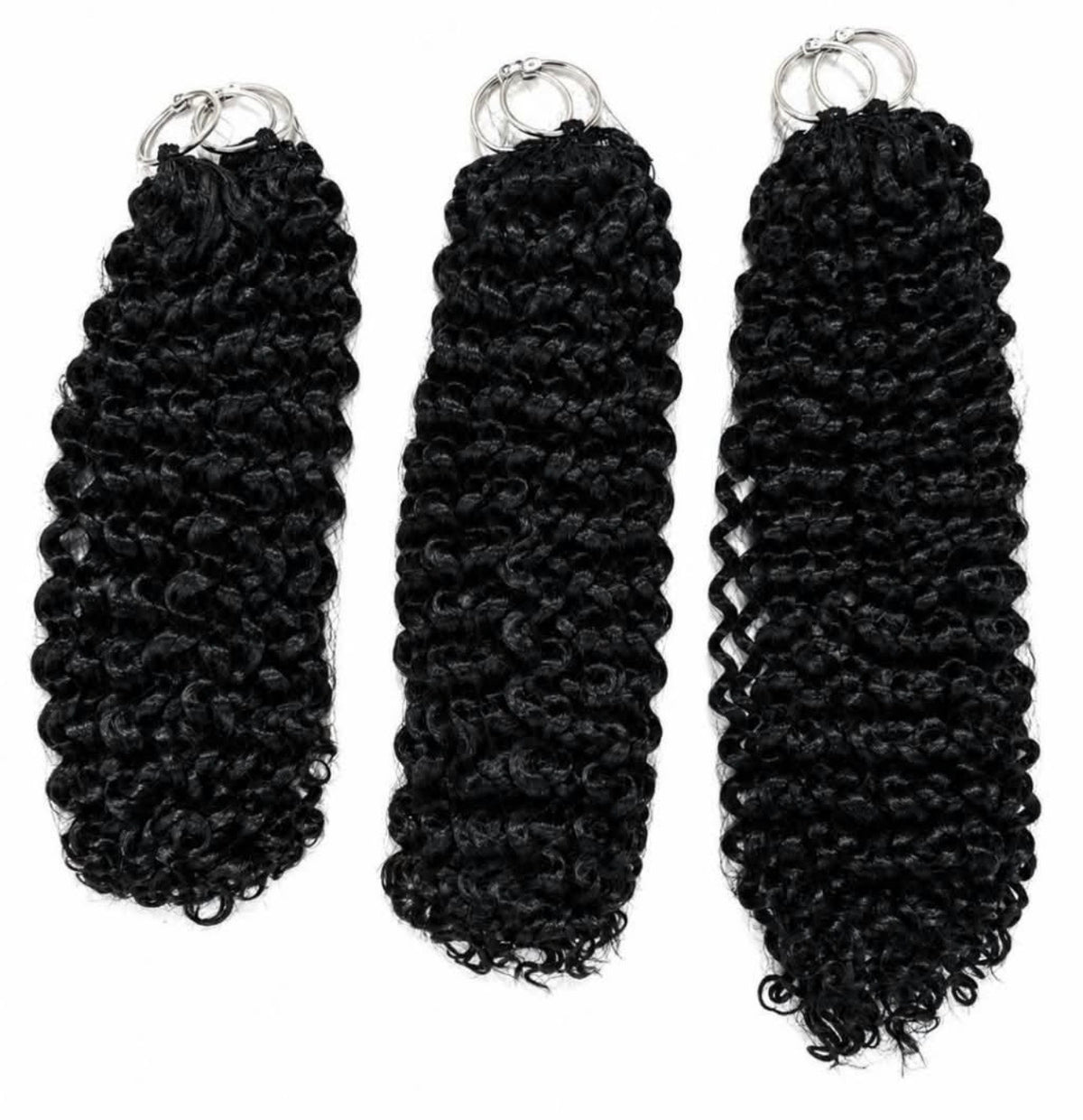 20” Water curly miracle knot crochet clips (pre order) minimum of 3 clips for a full head