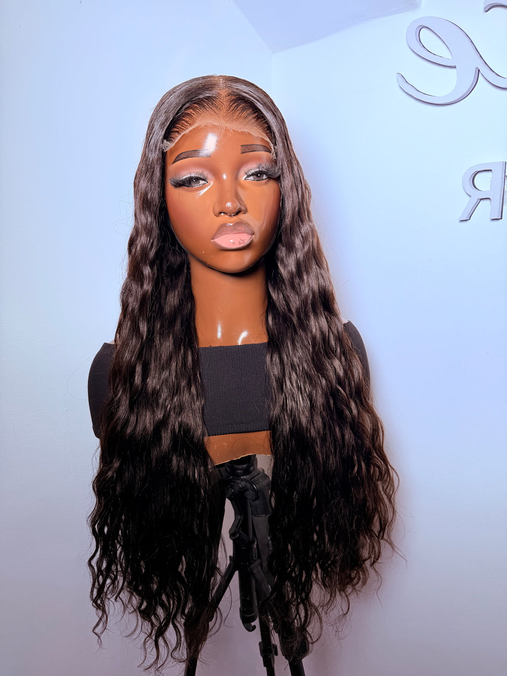 26” 5x5 HD lace front wavy -200g