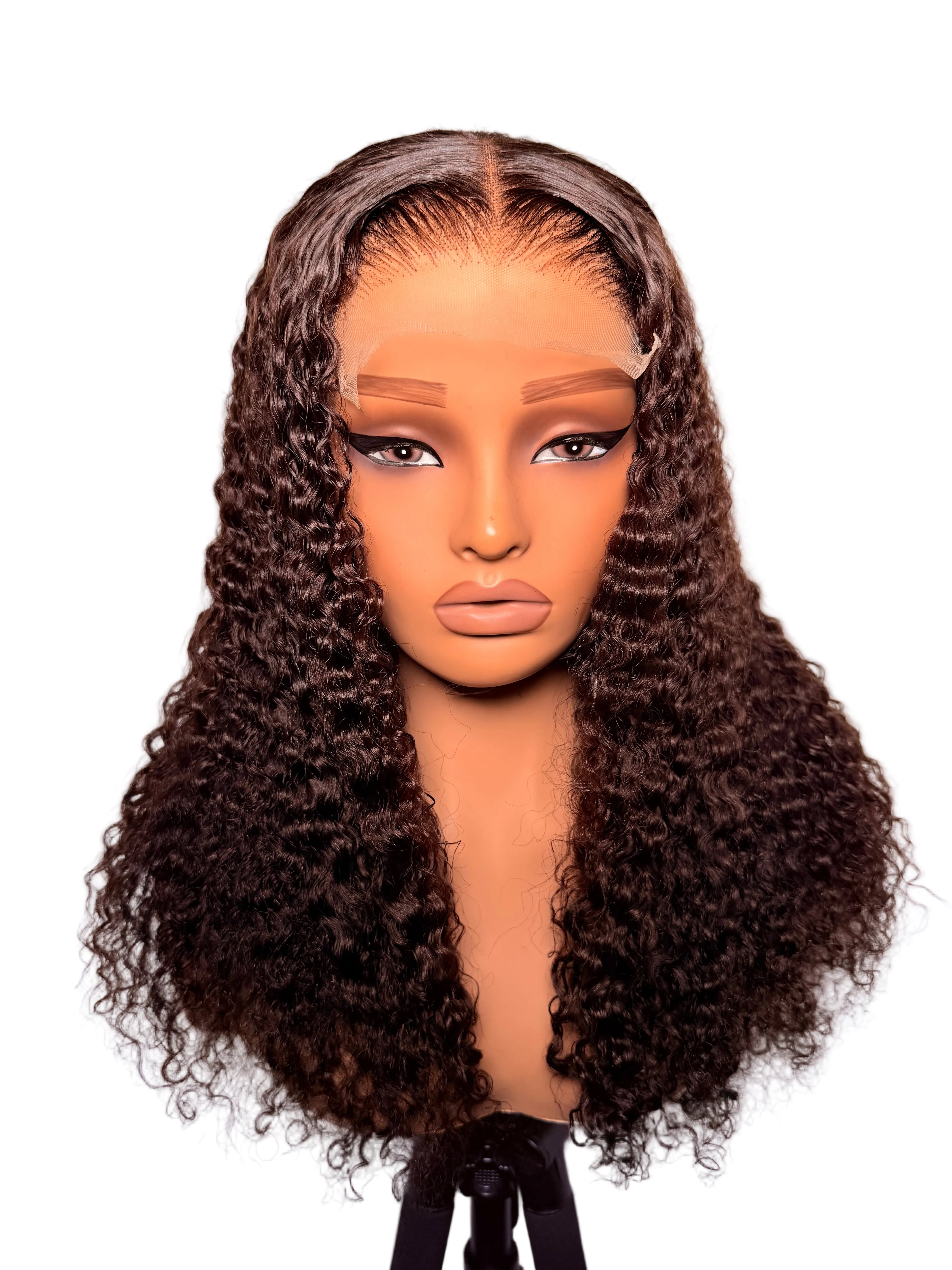 Sales- 22” 5x5 dark brown Burmese curls