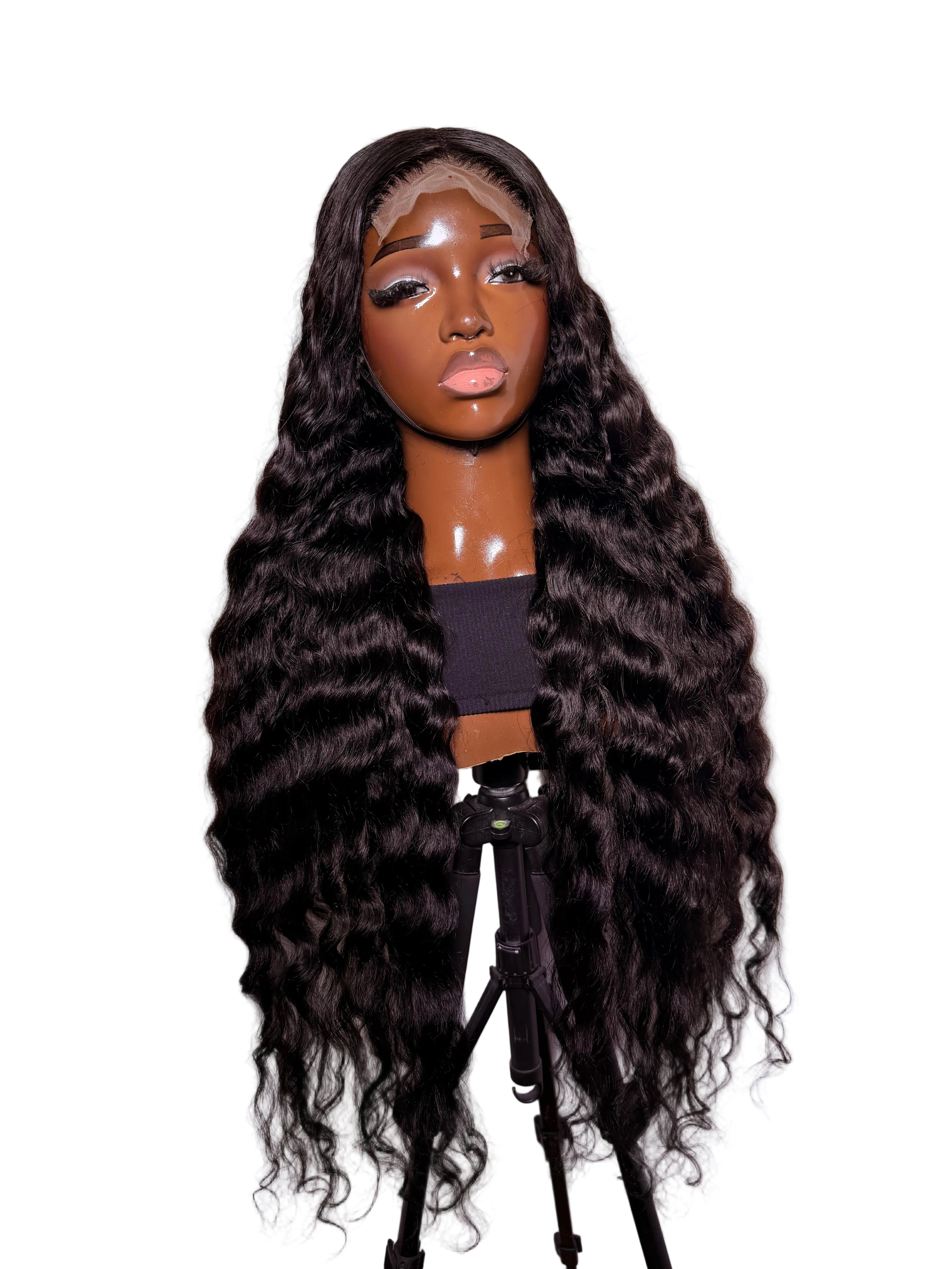 34” 5x5 lace front loose deep wave 300 density (pre- order)