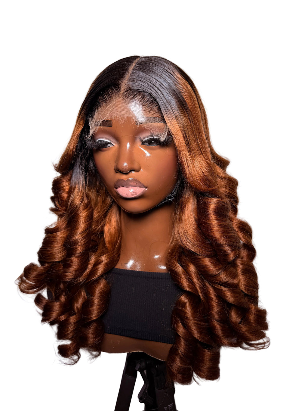 26” 5x5 HD brown dark root Vietnamese virgin bounce flip 300grams