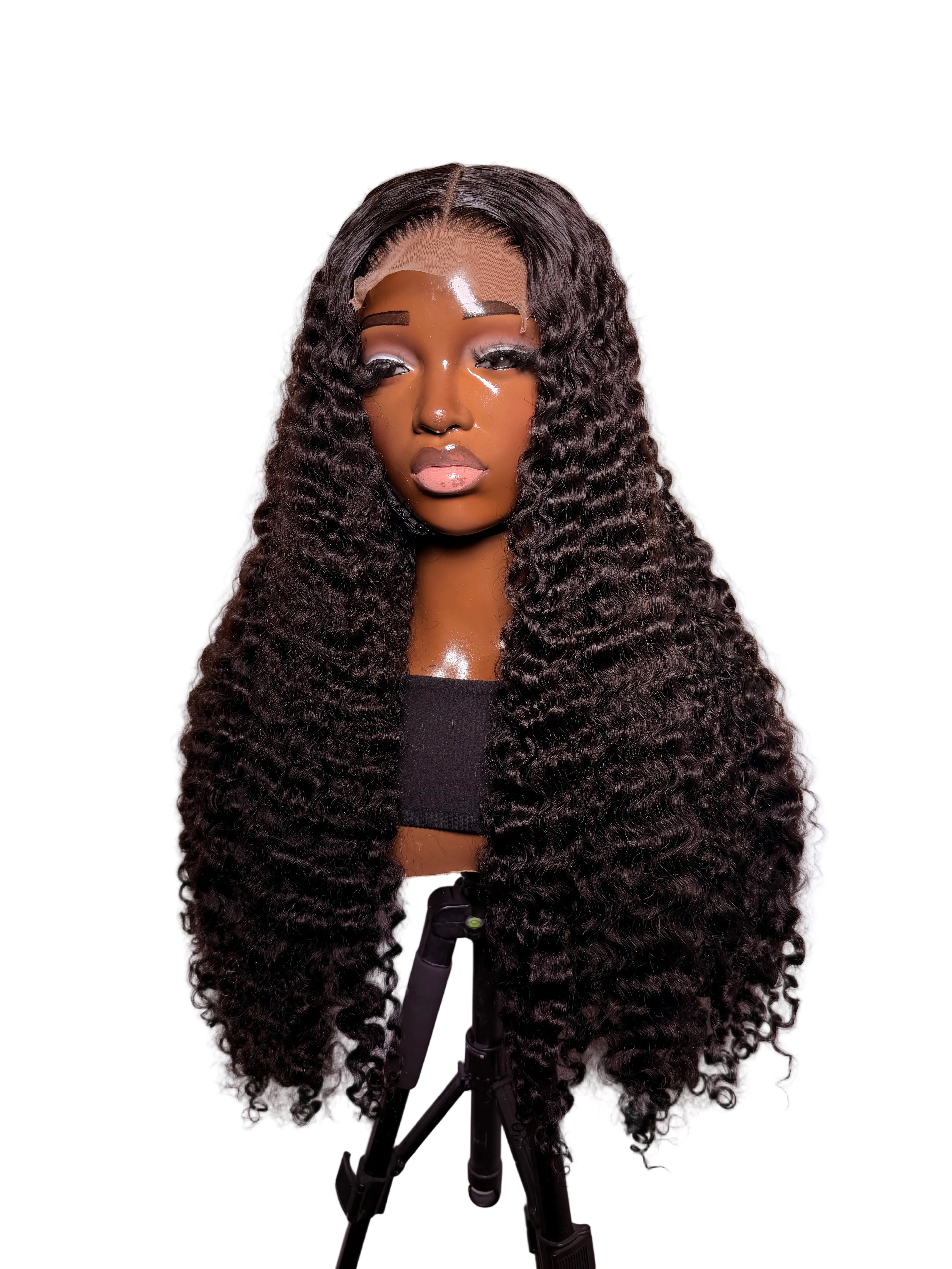 30” 5x5 Swiss lace pixie curls 300 density (pre-order)