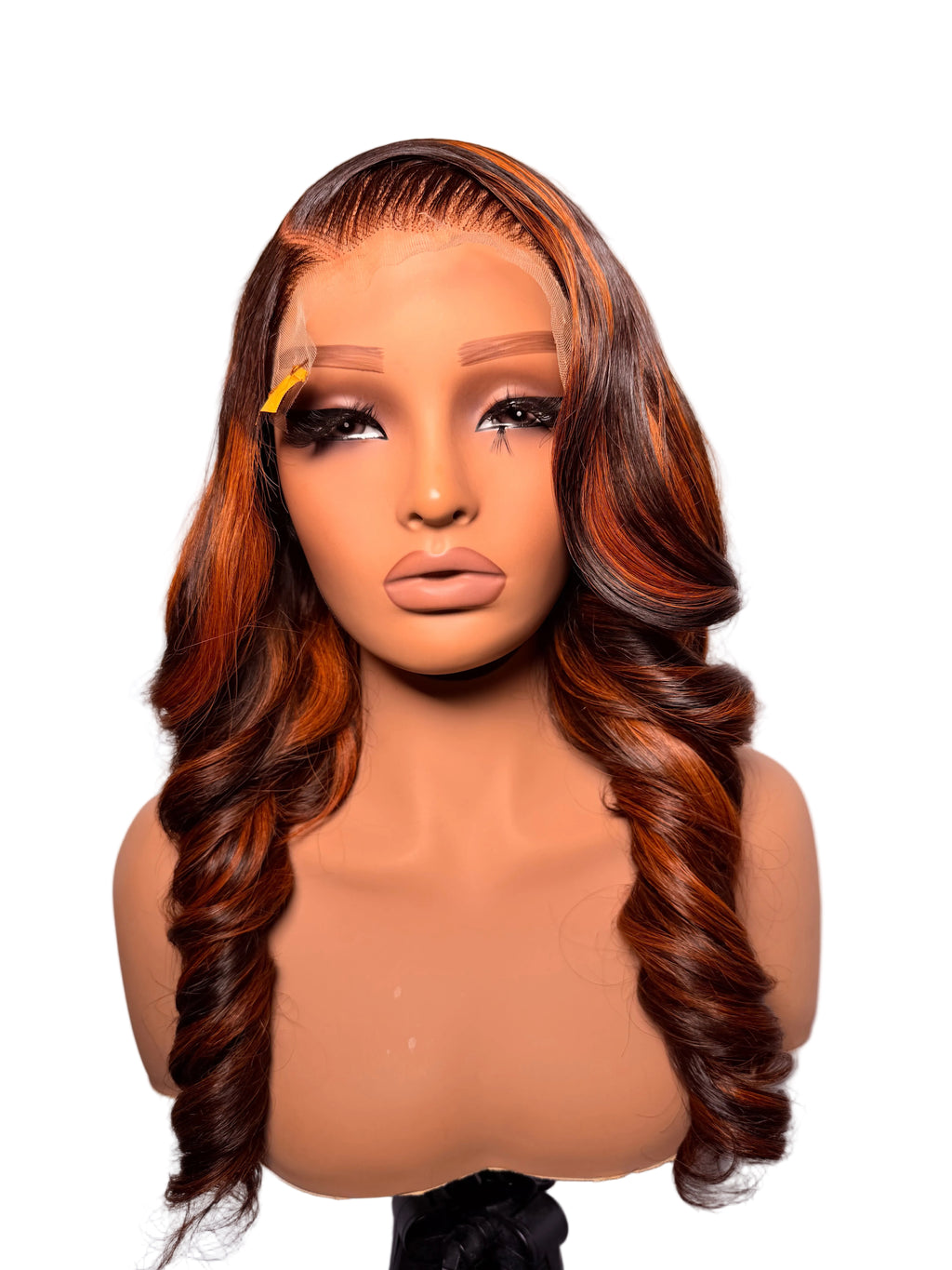 16” 6x6 lace front luxe piano layered Vietnam bounce -300g