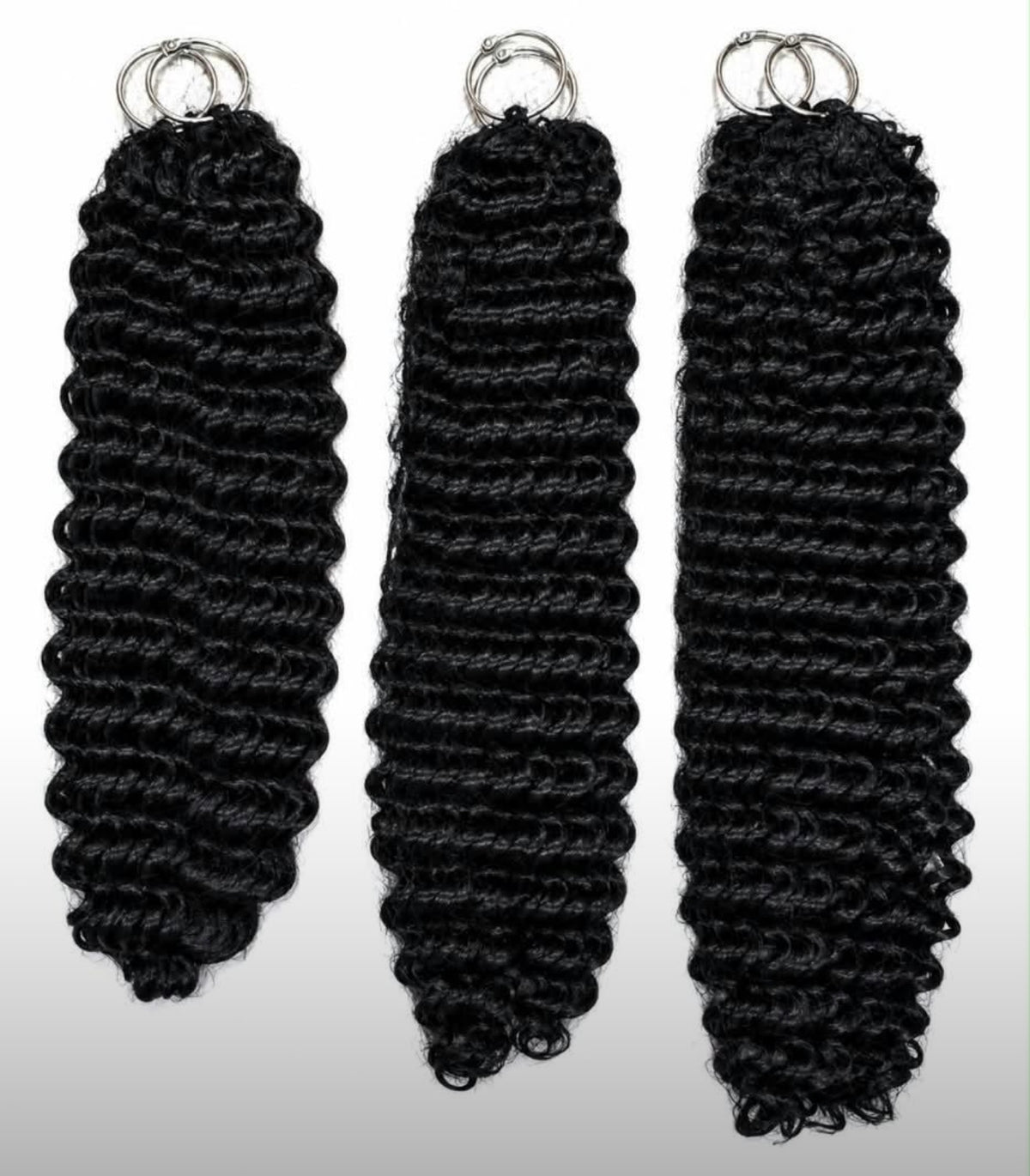 20” deep wave miracles knits crochet clips (pre order) minimum of 3 clips for a full head