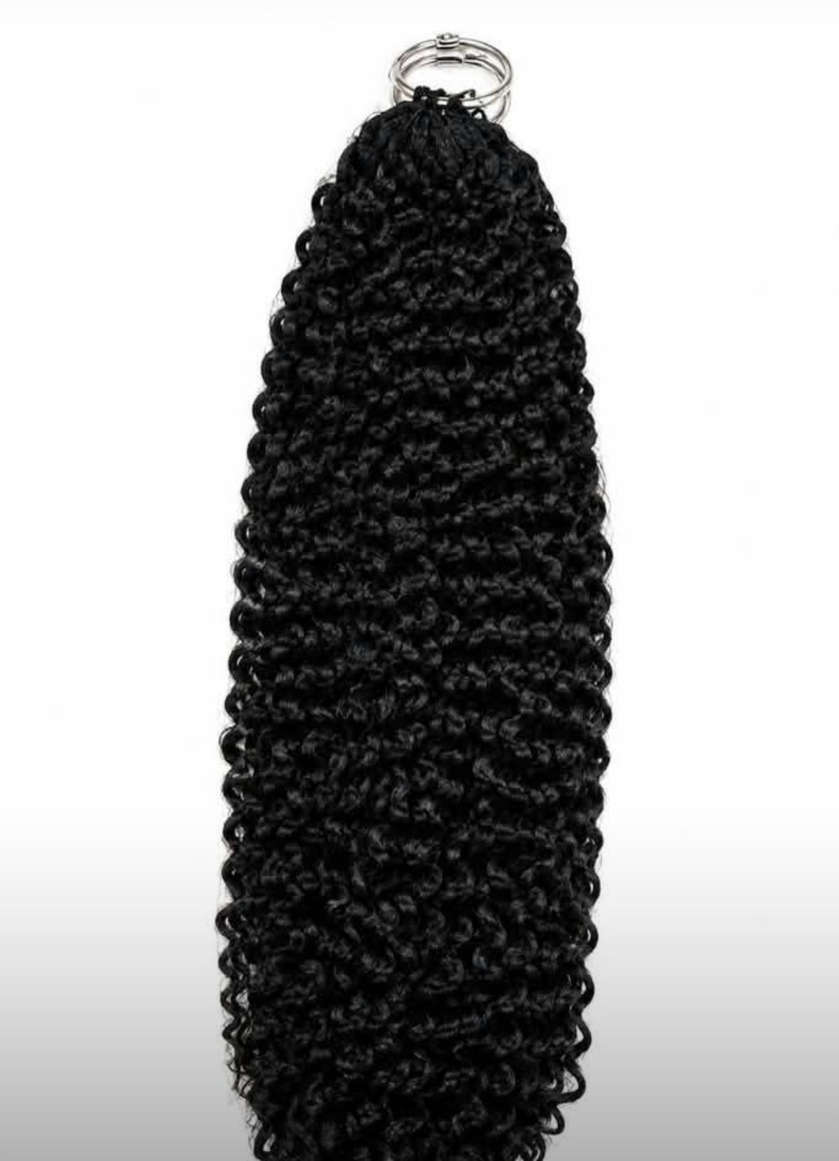 20” Jerry curly miracles knits crochet clips (pre order) minimum of 3 clips for a full head