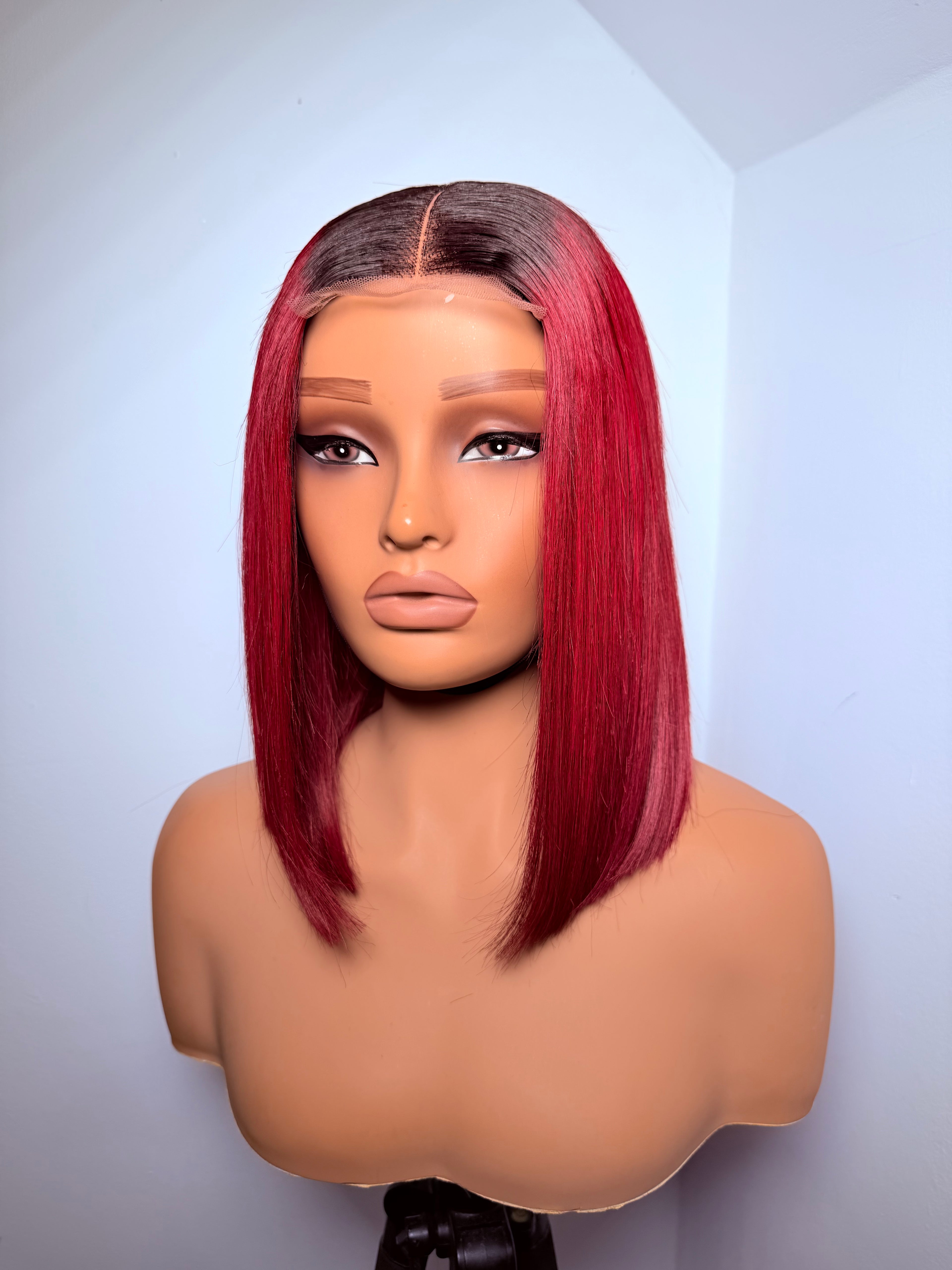 Sales- 10” 2x4 dark root burgundy viet bonestraight
