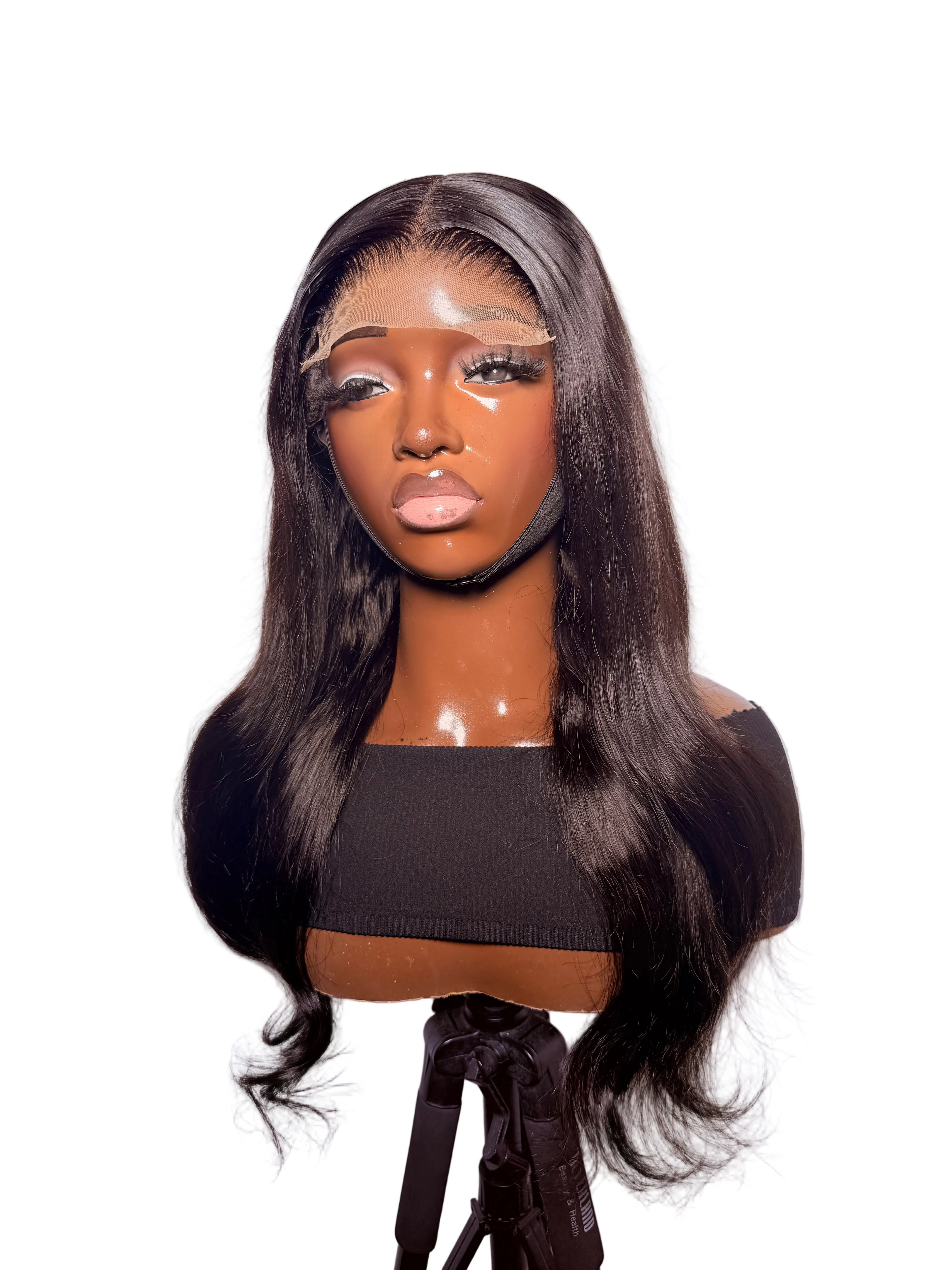 24” 5x5 lace front wavy -250 density