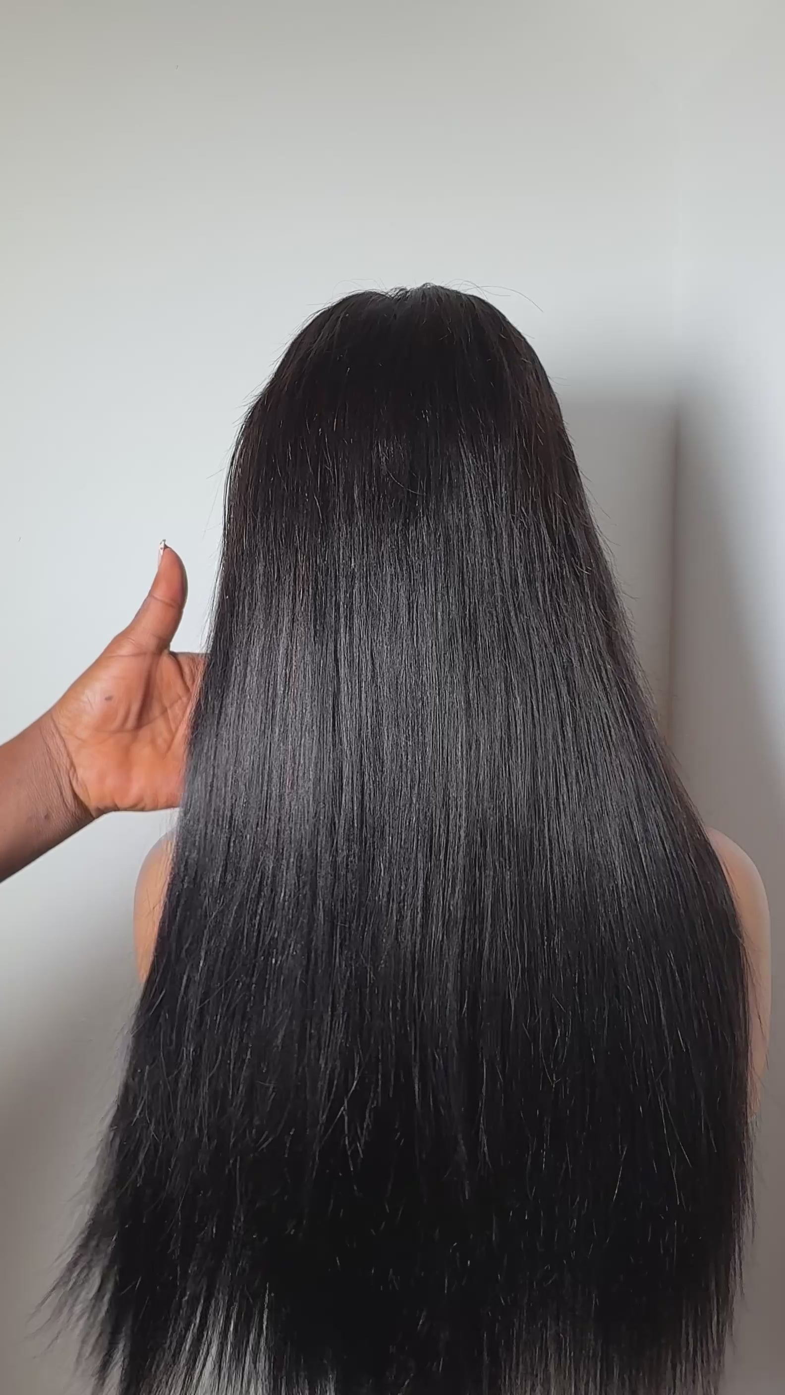 24” fringe straight